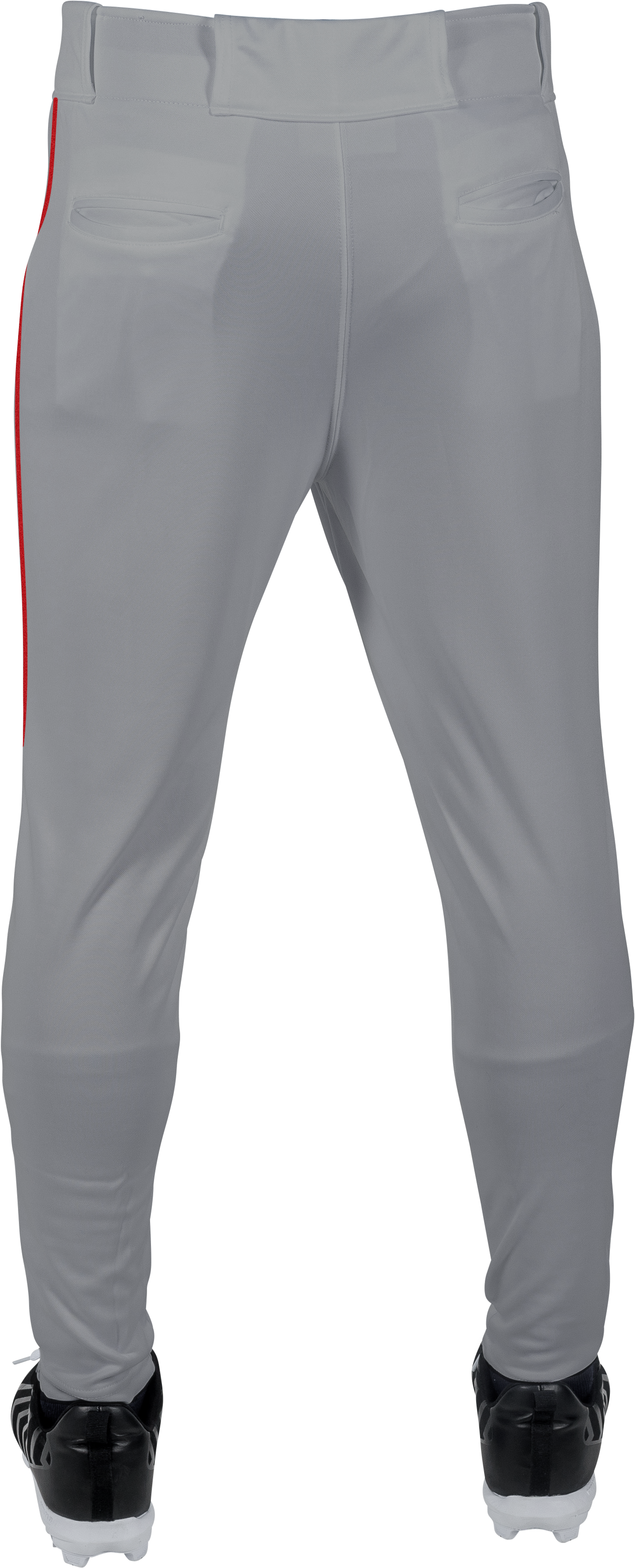 Rawlings Adult Launch Piped Pro Taper Fit Pant  - Medium - Blue Gray/Scarlet