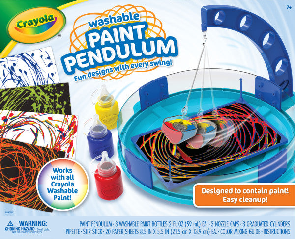 Crayola Paint Pendulum (30pcs), Washable Paint Kit, Kids Arts & Crafts, Art Toys for Girls & Boys, Gift for Kids, Ages 7+