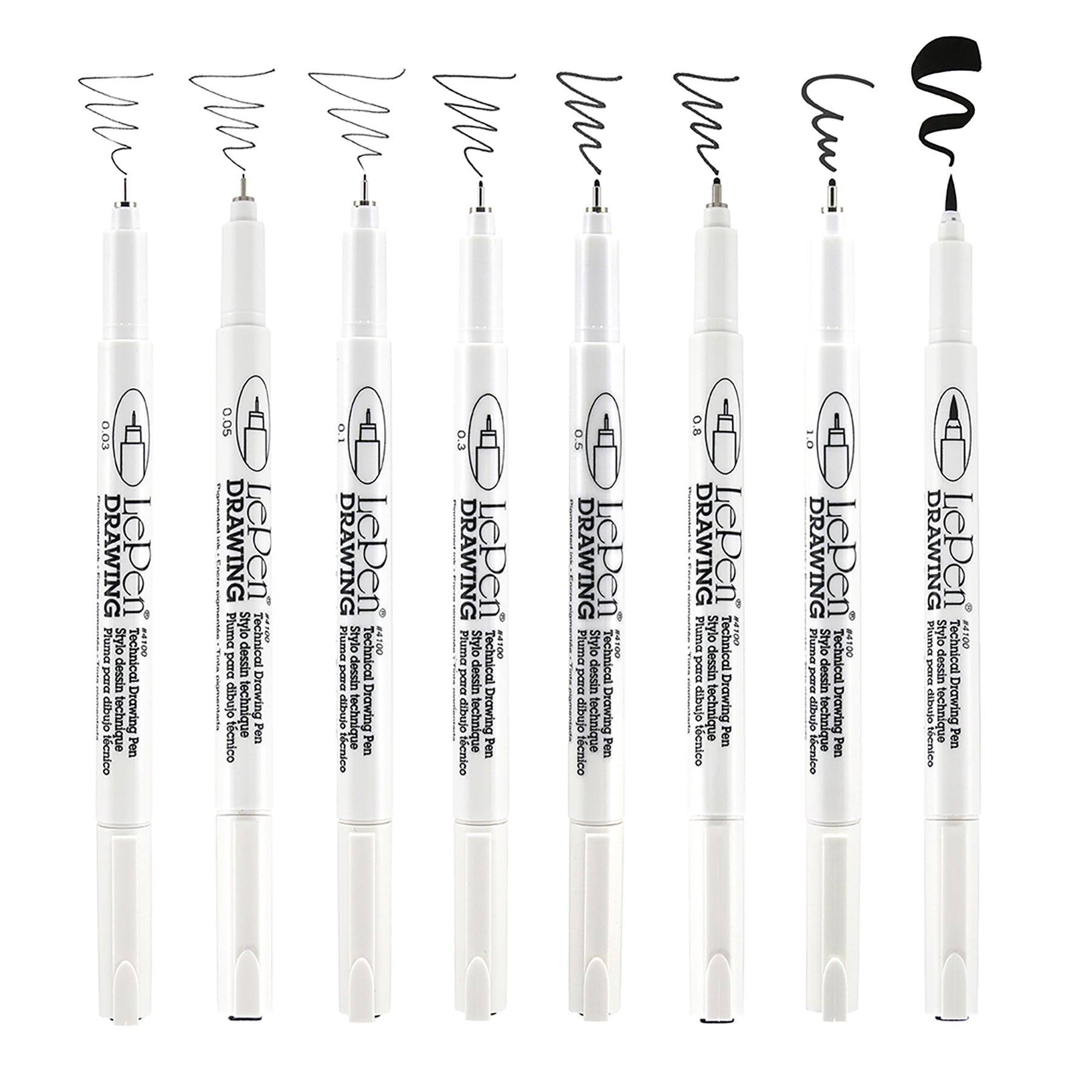 4100-8A LE PEN DRAWING 8PC SET