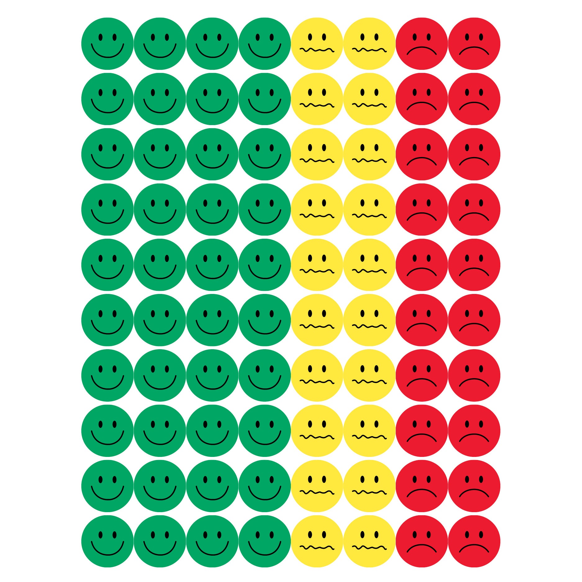 1/2" Behavior Stickers - 4 sheets; 320 stickers per pack