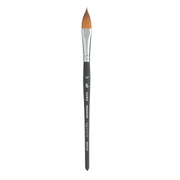 Aqua Elite Oval Wash Brush, Synthetic Bristles, Short Handle Watercolor Paintbrush, Matte Black, Size 1/2 inch, 1 Count