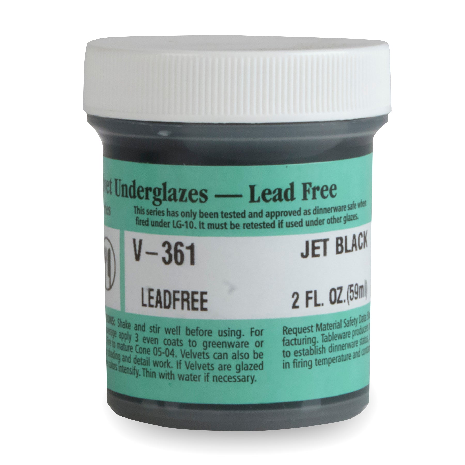 Amaco® Velvet Underglaze, 2oz., Jet Black
