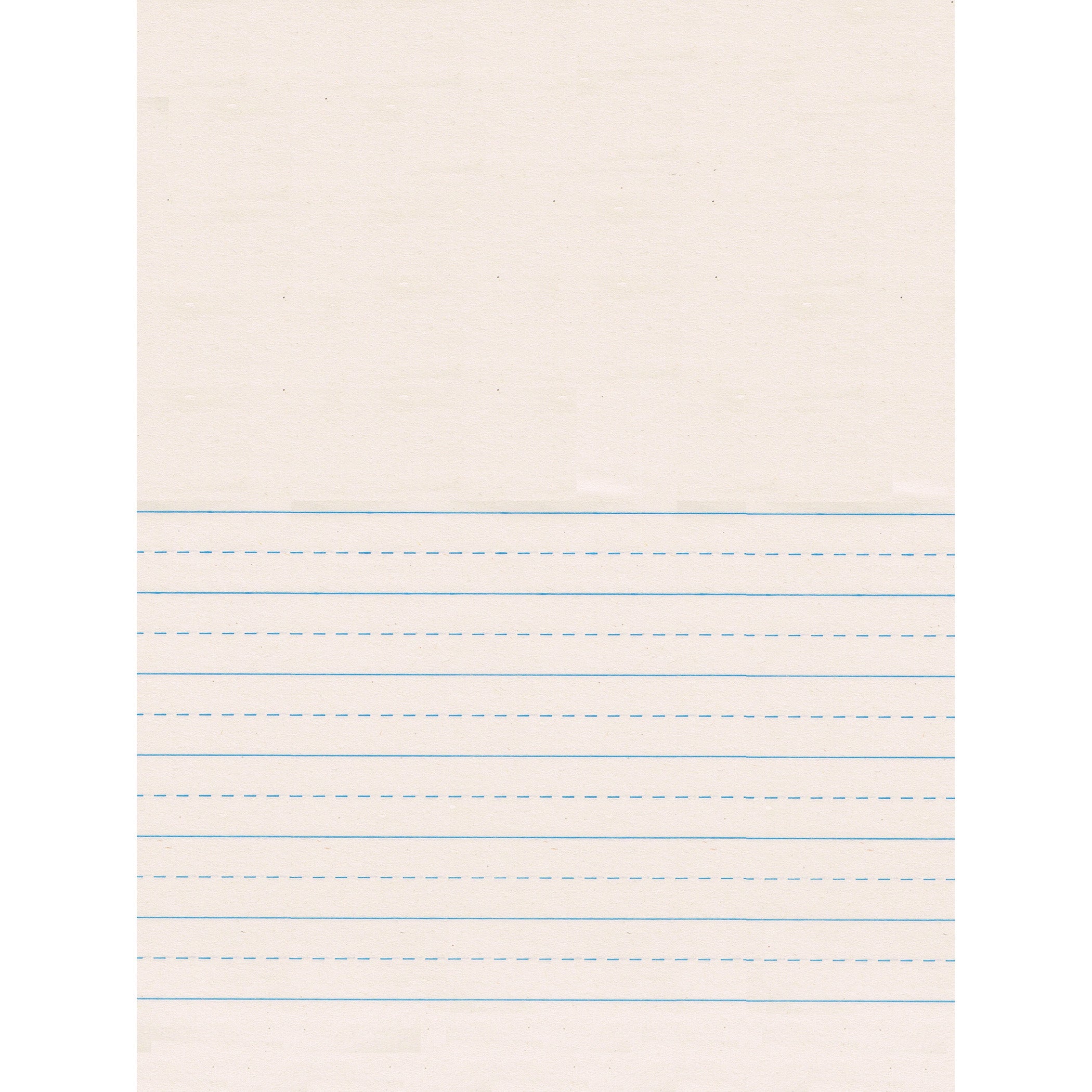 Newsprint Handwriting Paper, Picture Story, 7/8" x 7/16" Ruled Short, 9" x 12", 500 Sheets