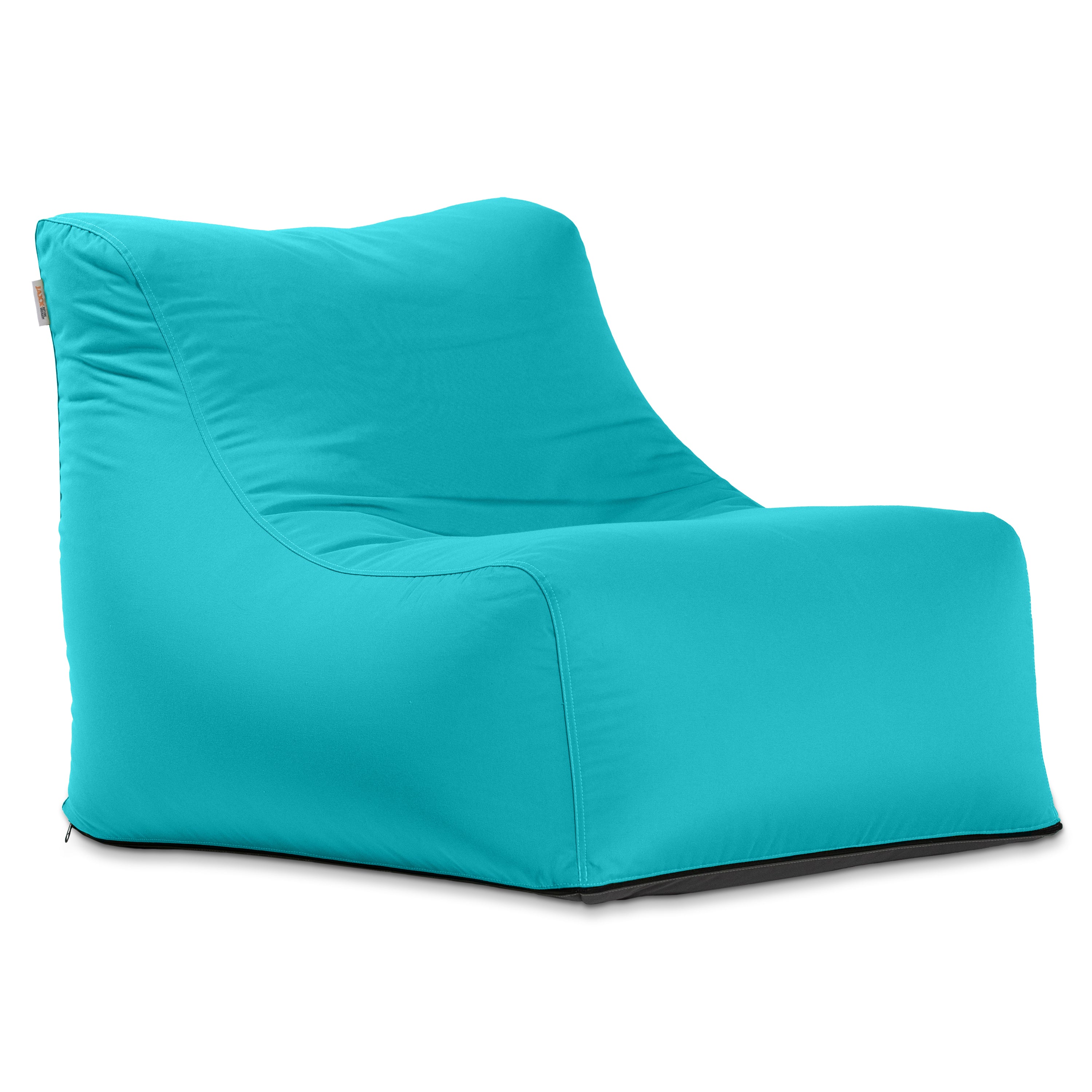 Jaxx Ponce Outdoor Bean Bag Chair - Weather Resistant Patio and Poolside Lounge Seating, Cancun Blue