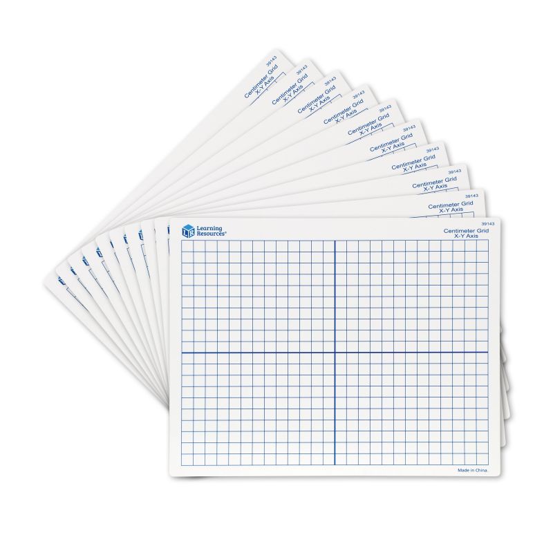 Double-Sided (X, Y Axis) Dry-Erase Mats (Set/10)