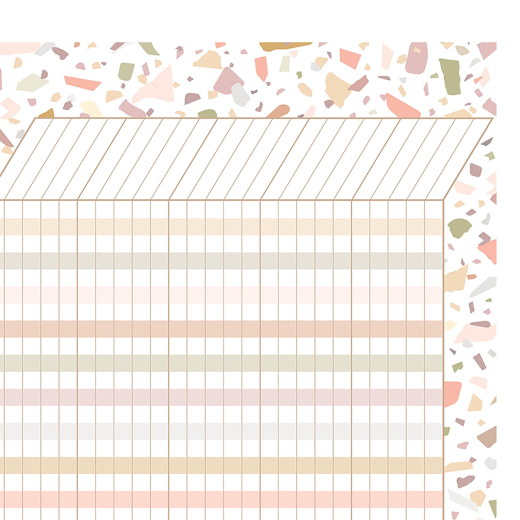 Terrazzo Tones Incentive Chart, 17" x 22"