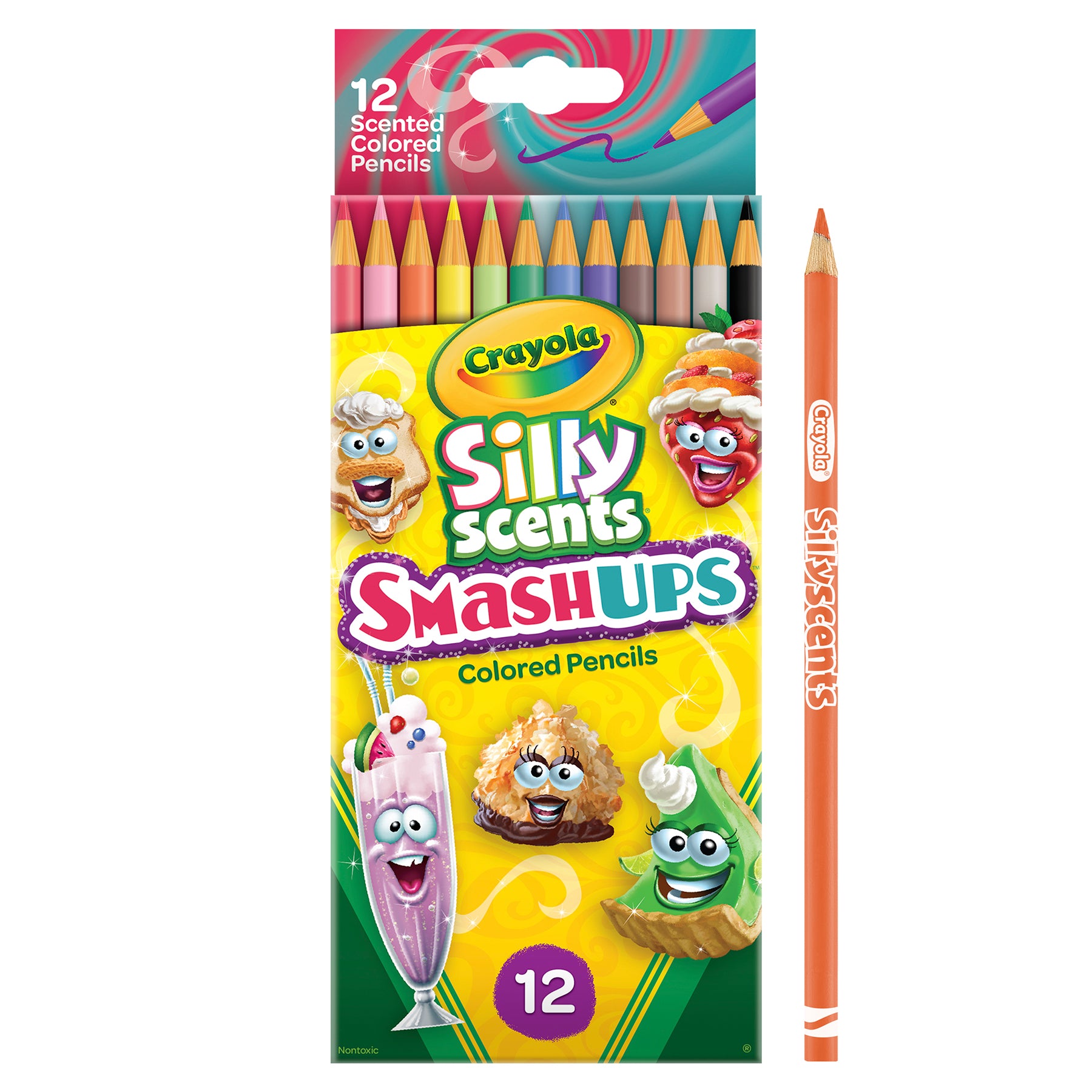 Silly Scents Smash Ups Colored Pencils, 12 Count