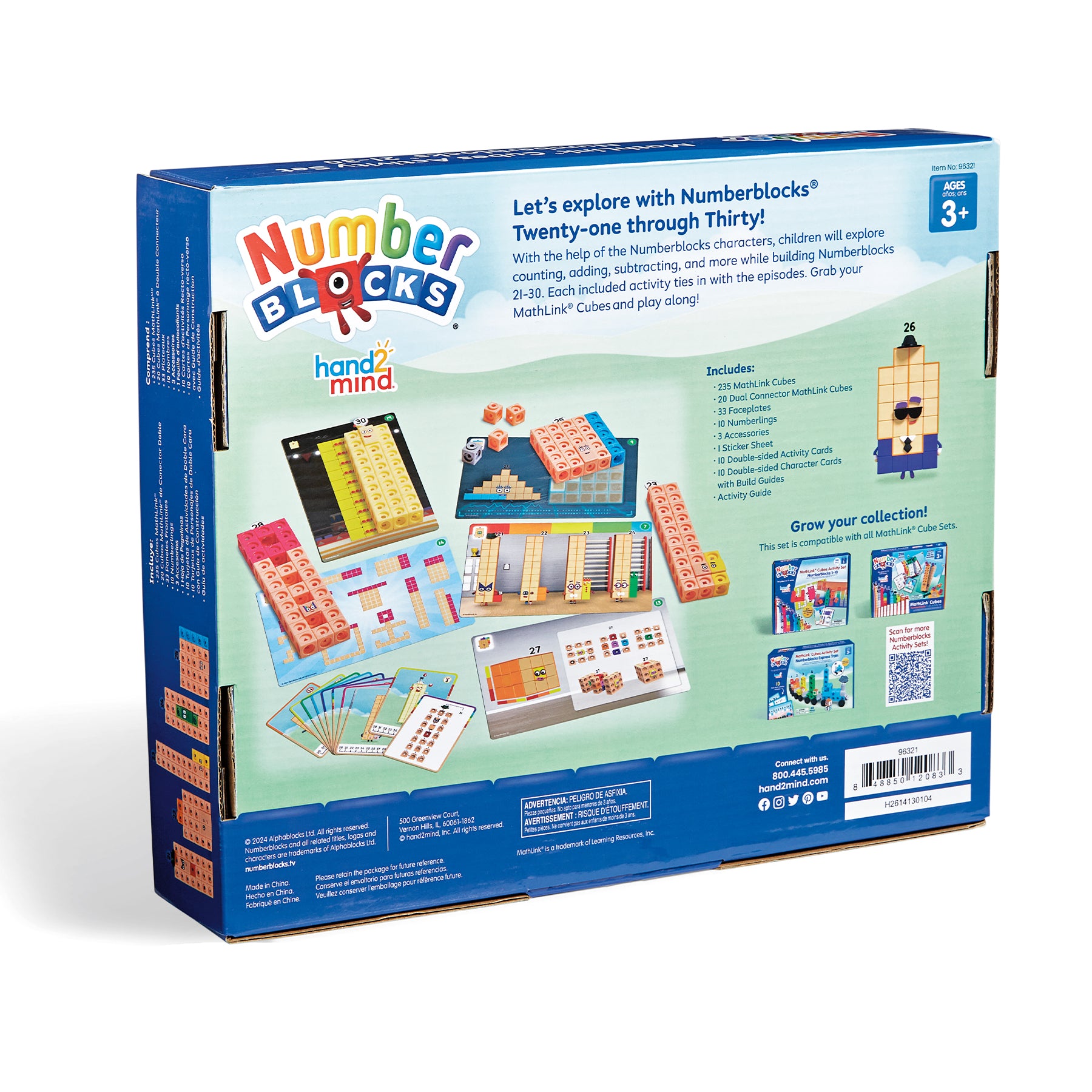 Mathlink® Cubes Numberblocks® 21–30 Activity Set