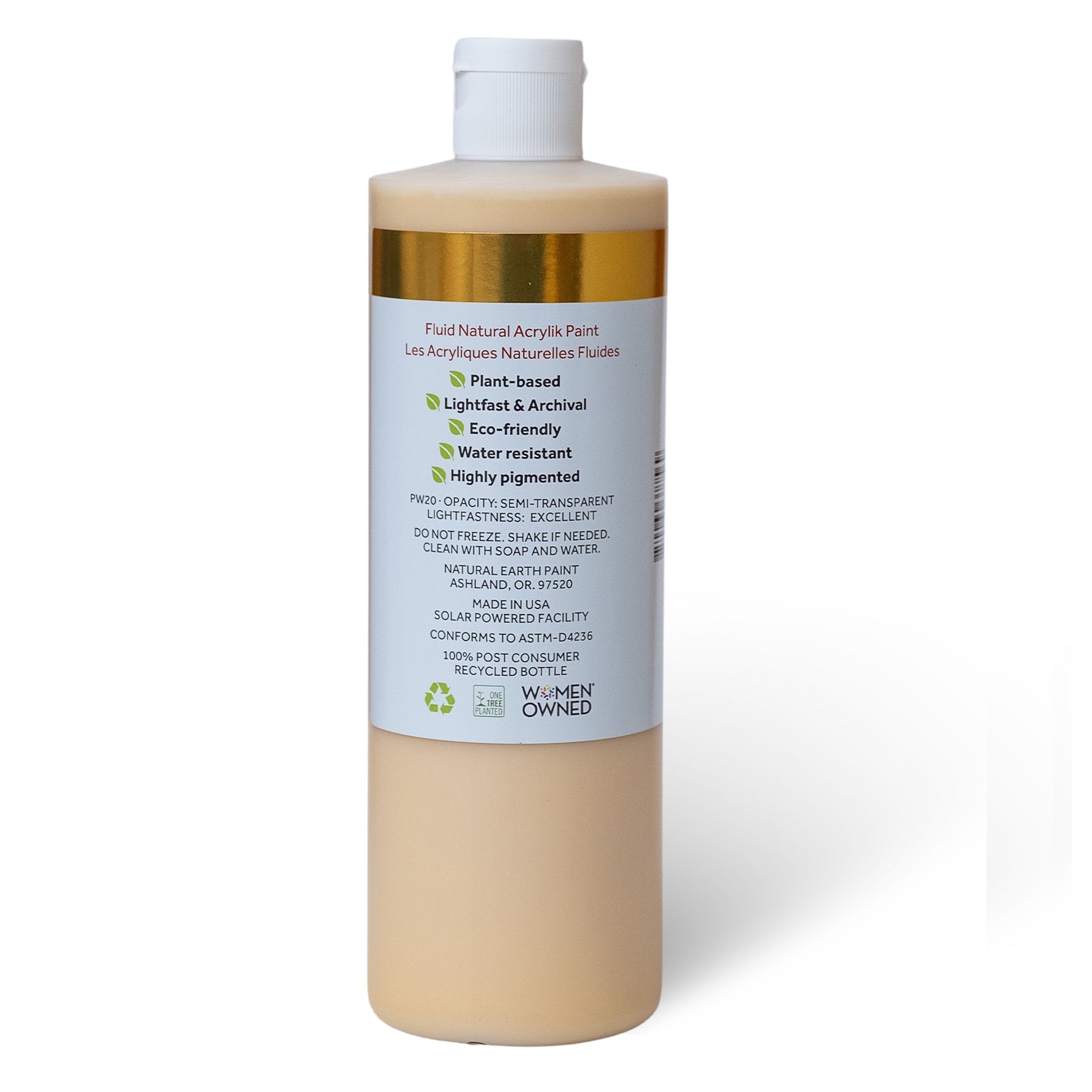 Natural Fluid Acrylik - 16 oz - Gold Mica