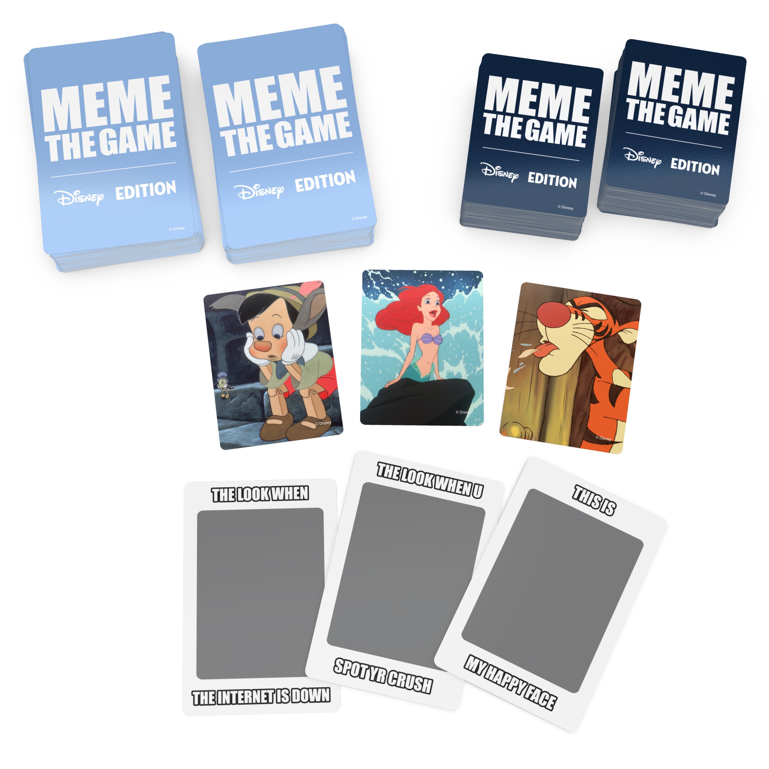 Spin Master Games, Meme the Game: Disney Version, Funny Card Game for Fans of Disney Movies, 3-6 Players, for Ages 8 & Up