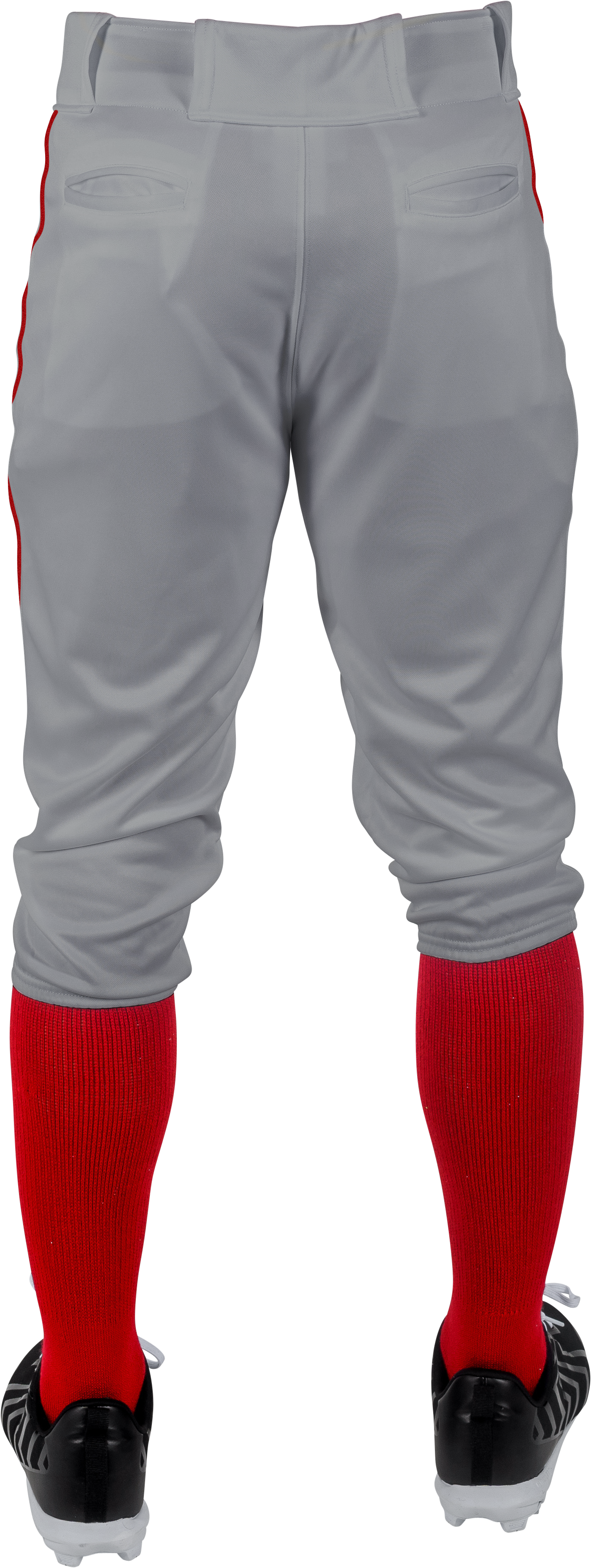 Rawlings Youth Launch Piped Knicker Pant - Small - Blue Gray/Scarlet
