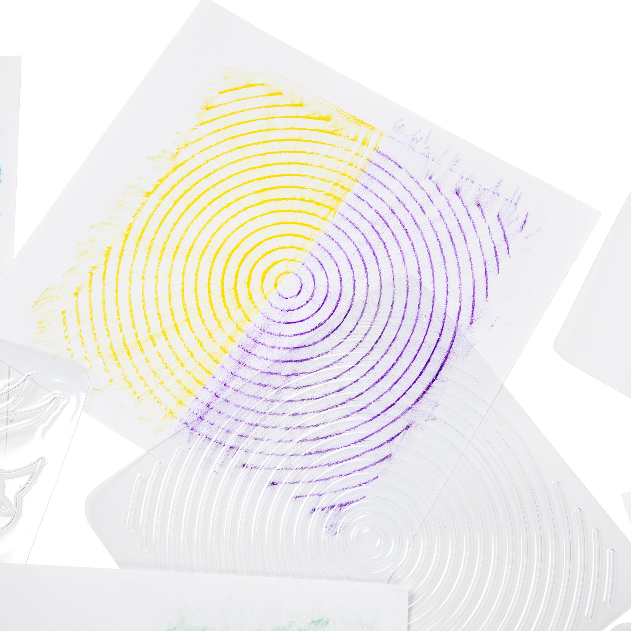 Texture Rubbing Plates, Pack of 4