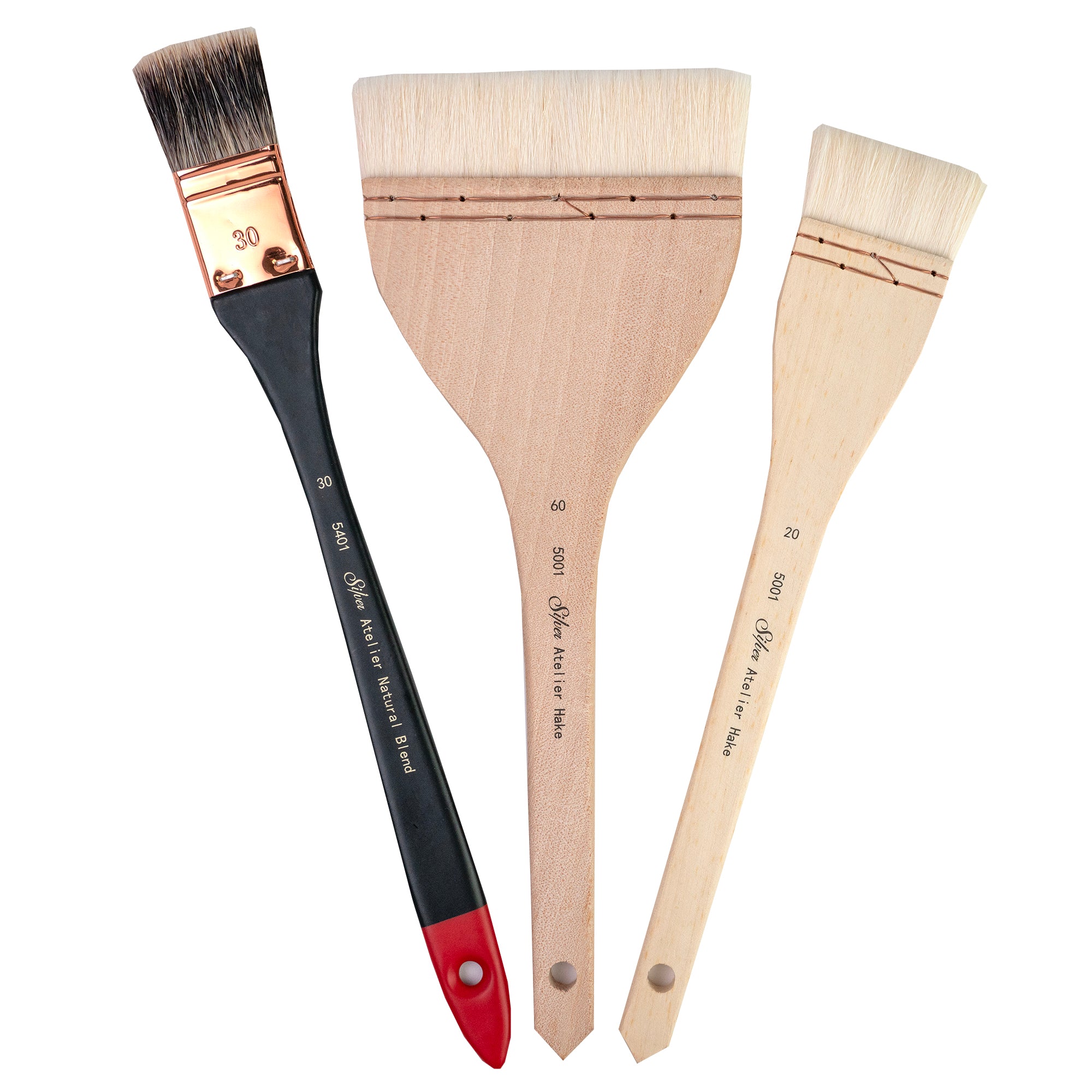 Hake/Mottler Combo, 3 Brushes