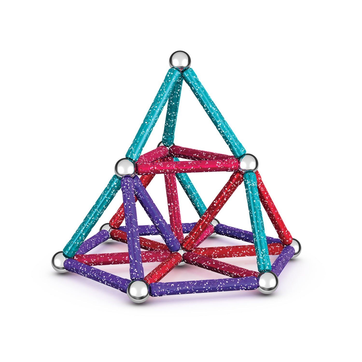 Geomag™ Glitter Magnetic Panels Building Set, 60 Pieces