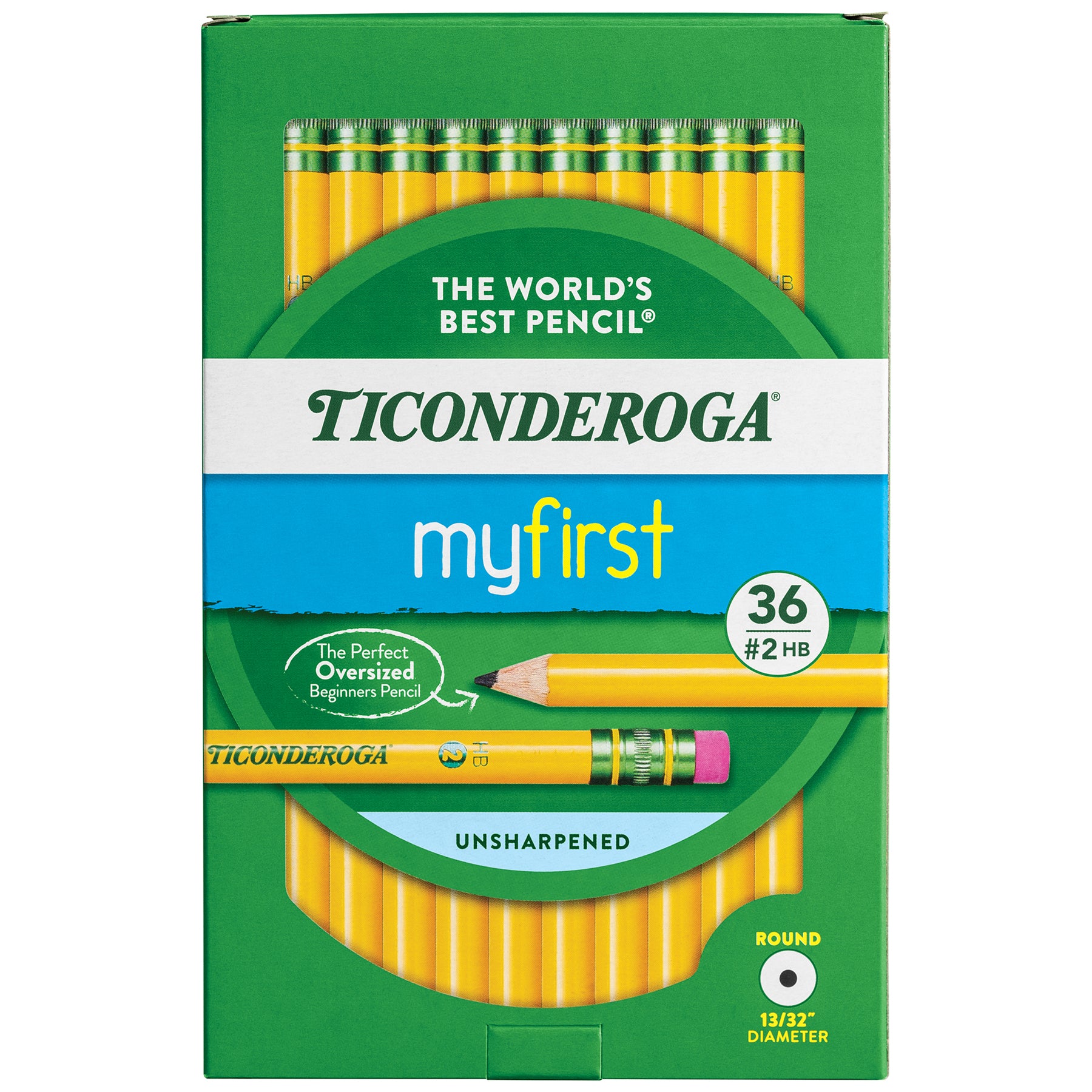 My First Ticonderoga® Pencil with Eraser, 36 Count