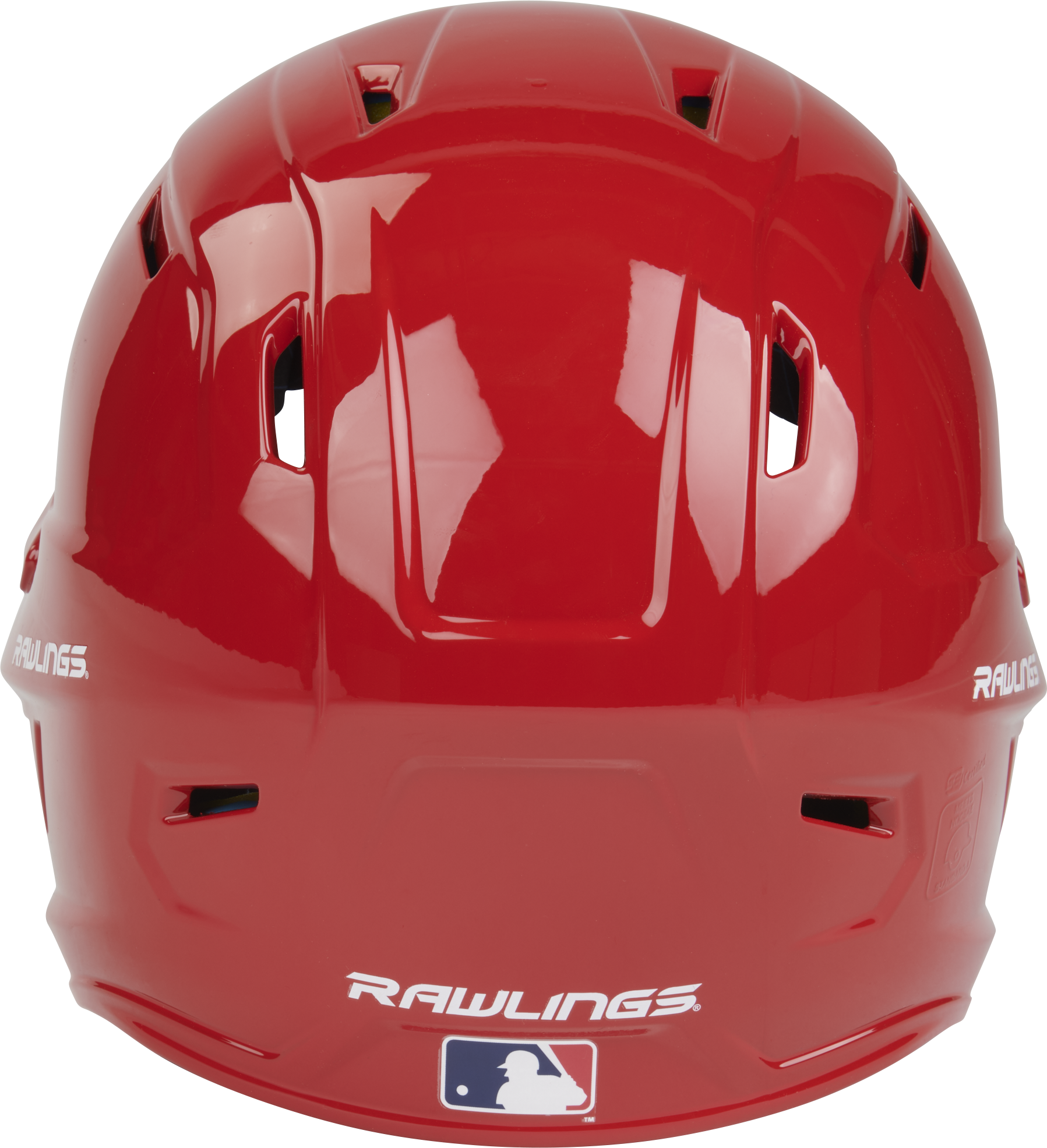 Rawlings Mach Gloss Senior Baseball Helmet - Scarlet
