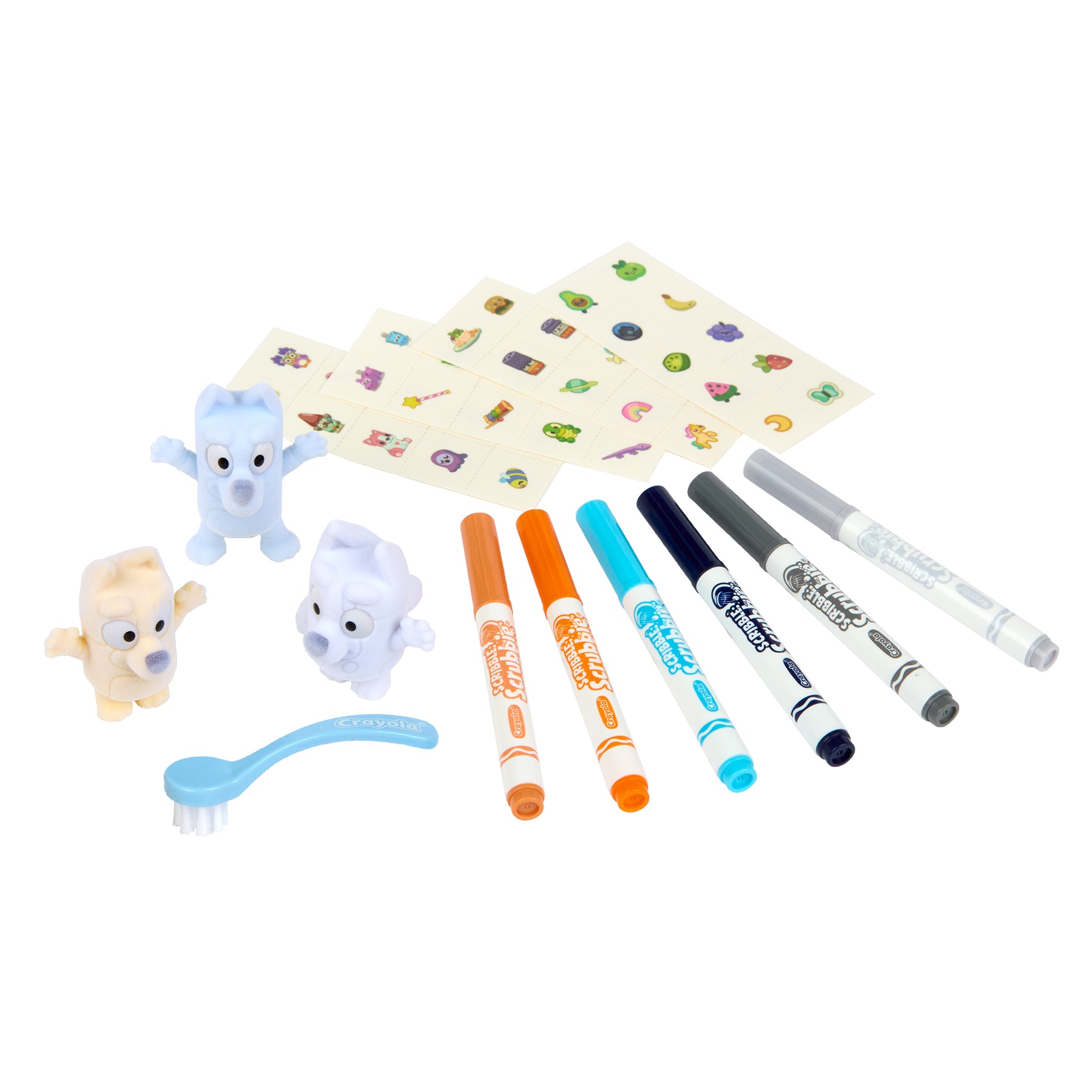 Scribble Scrubbie Bluey Deluxe, 3 Count Set