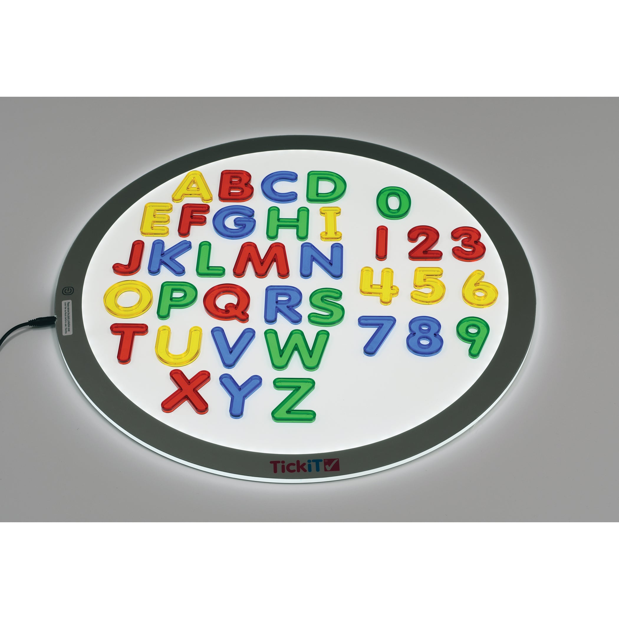 Transparent Letters and Numbers - Mini Jar - Set of 36