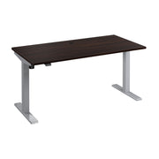 Bush Business Furniture Move 40 Series 60W x 30D Electric Height Adjustable Standing Desk in Black Walnut with Metallic Gray Base - 59.45" Width x 29.37" Depth x 28.17" Height