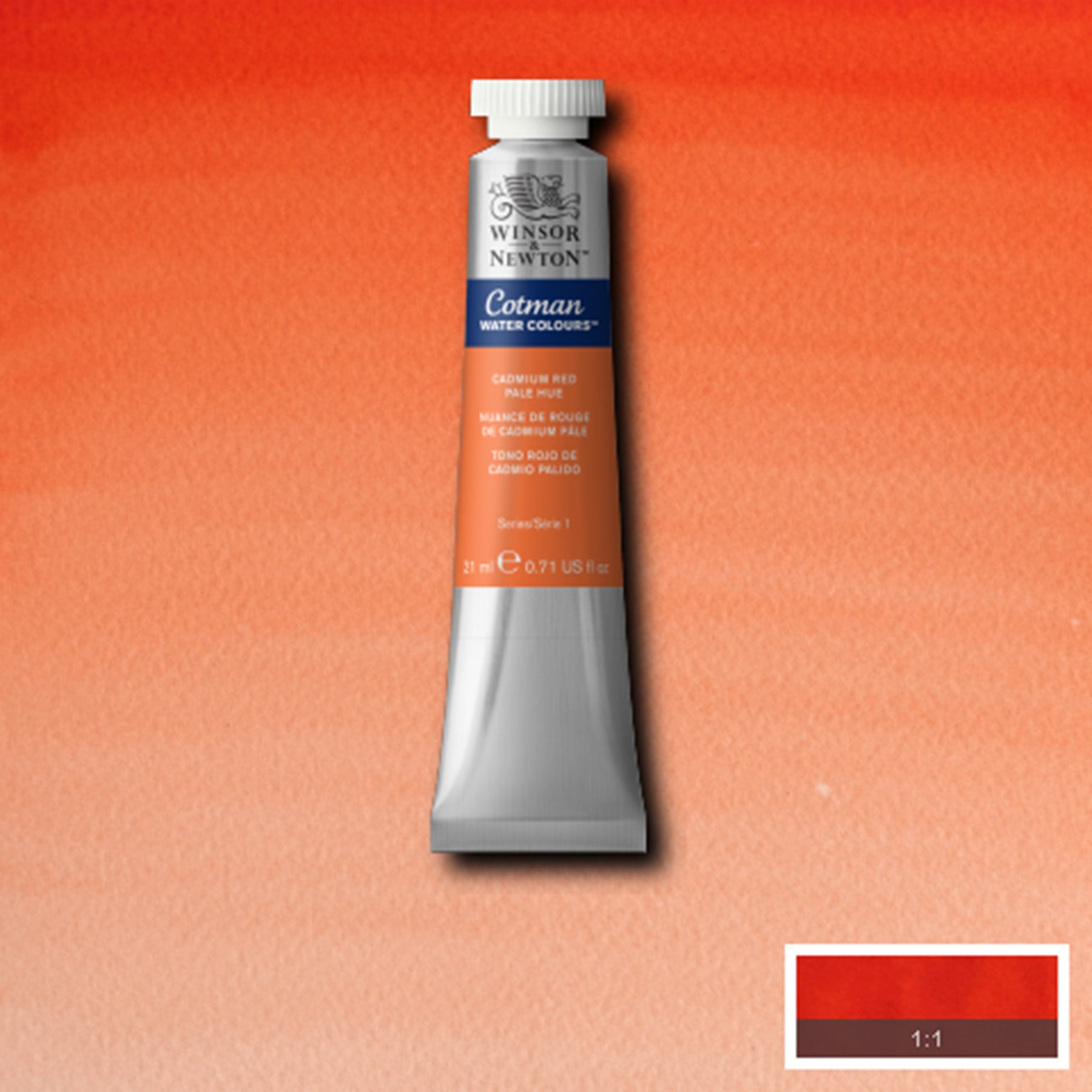 CWC 21ml tube - Cadmium Red Pale Hue