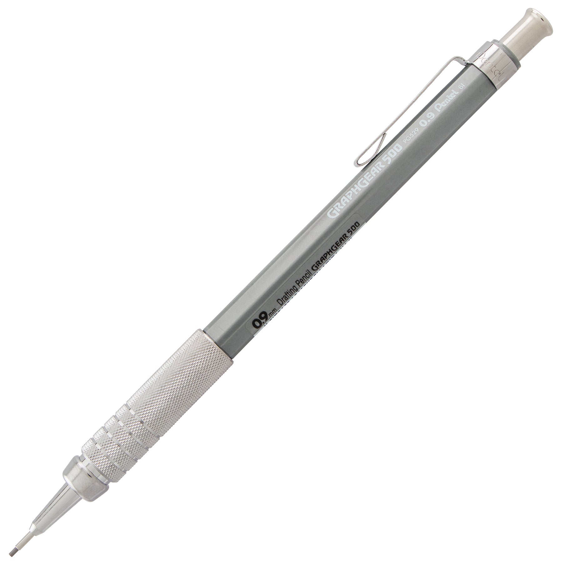 GraphGear 500 Automatic Drafting Pencil (0.9mm), Gray Barrel, 1 Count