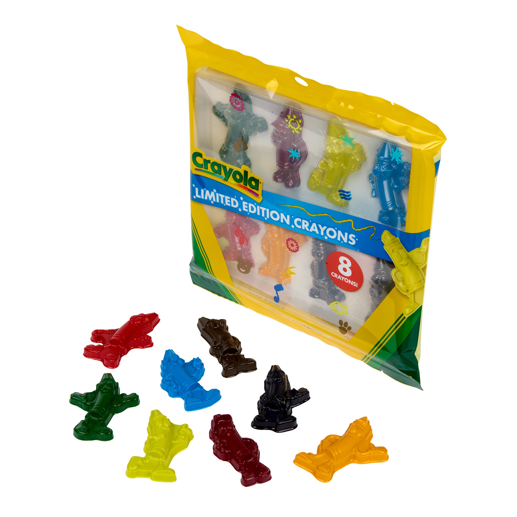 Tips Character ShapesLimited Edition Crayons, 8 Count
