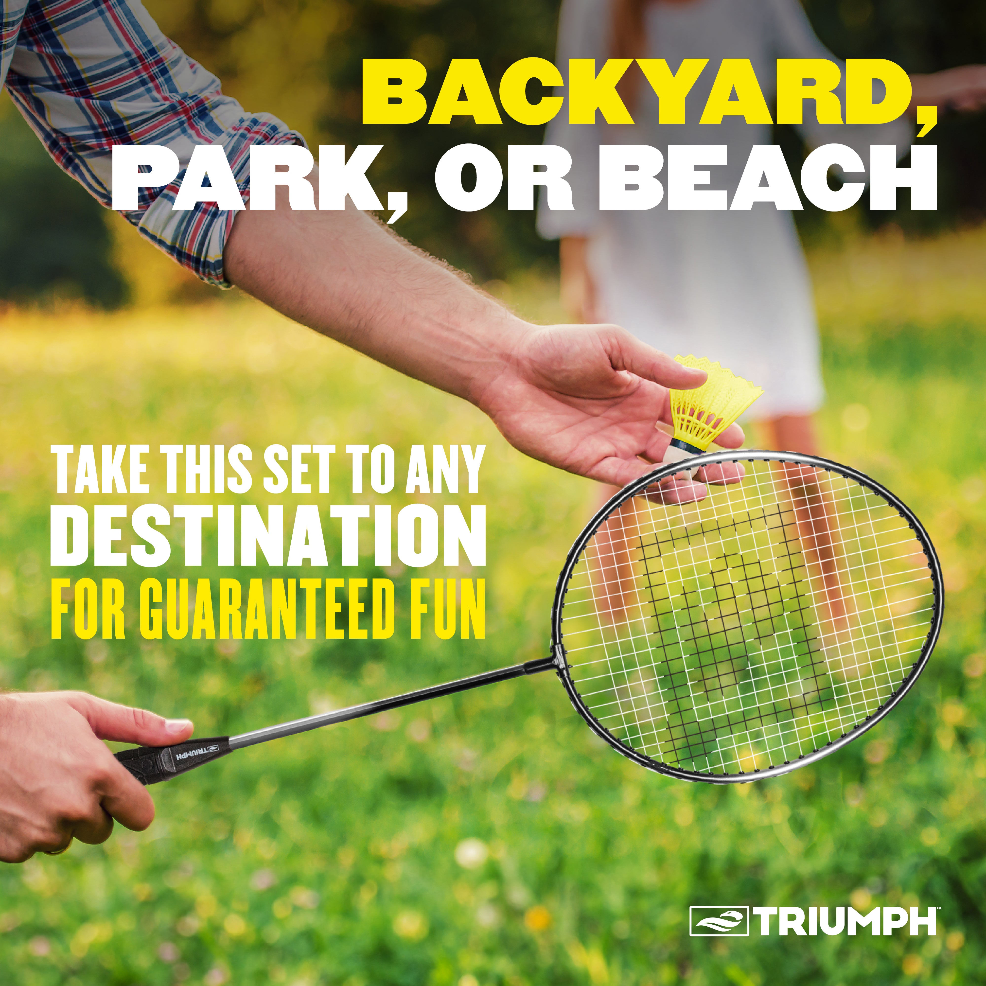 Triumph 4-Player Badminton Racket Set