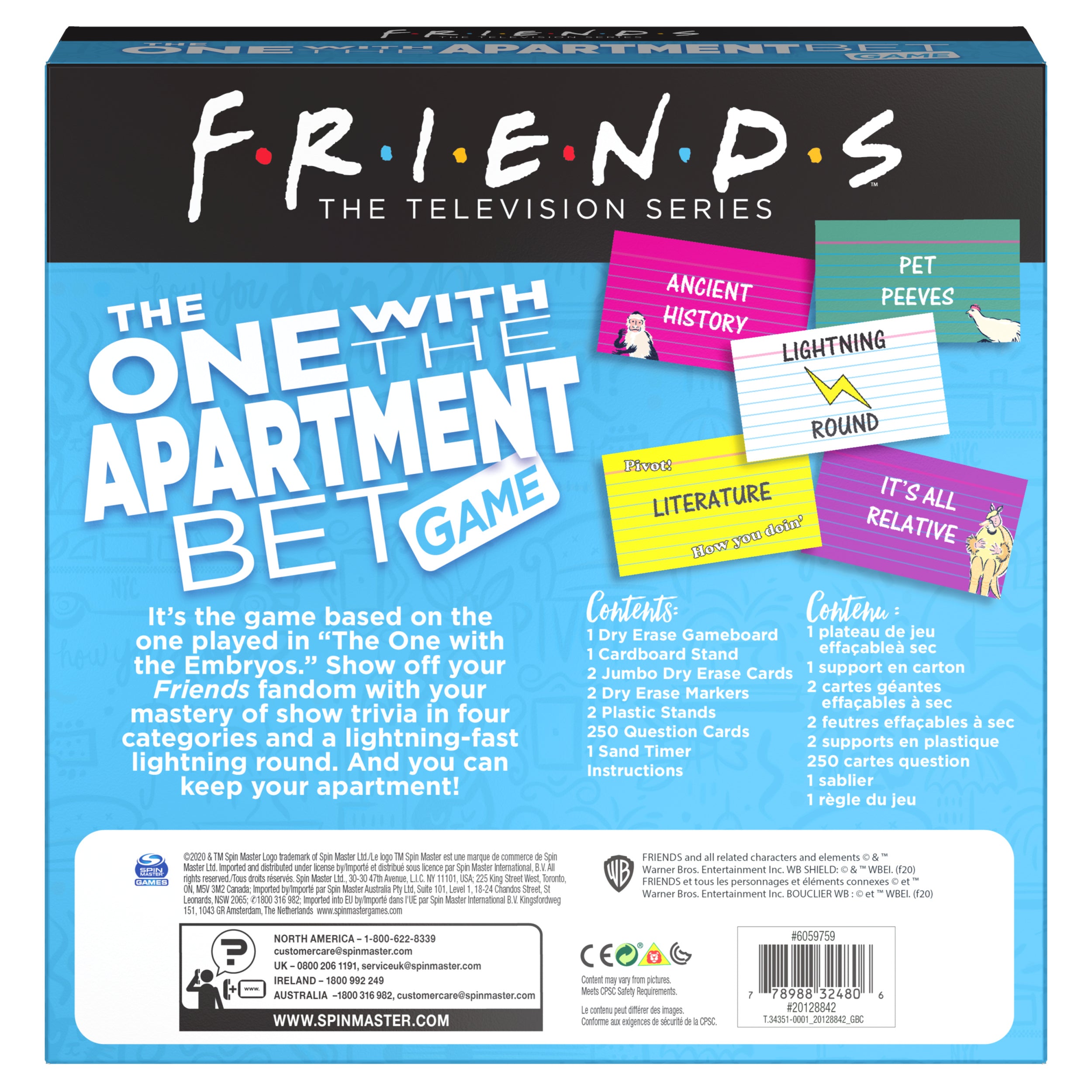 Friends TV Show, The One with the Apartment Bet Party Game, for Adults and Teens Ages 14 and up