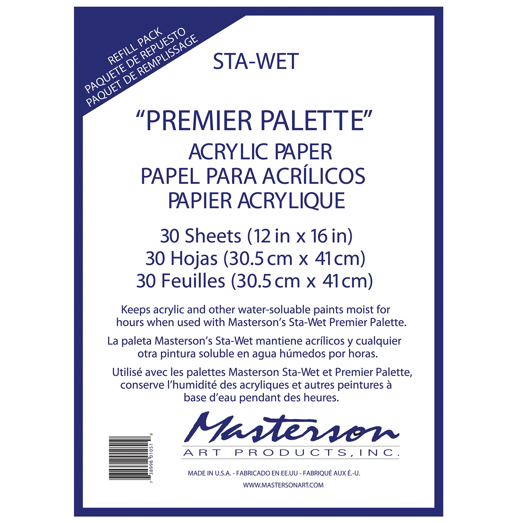 Premier Acrylic Paper Refill ( 30 sheets)