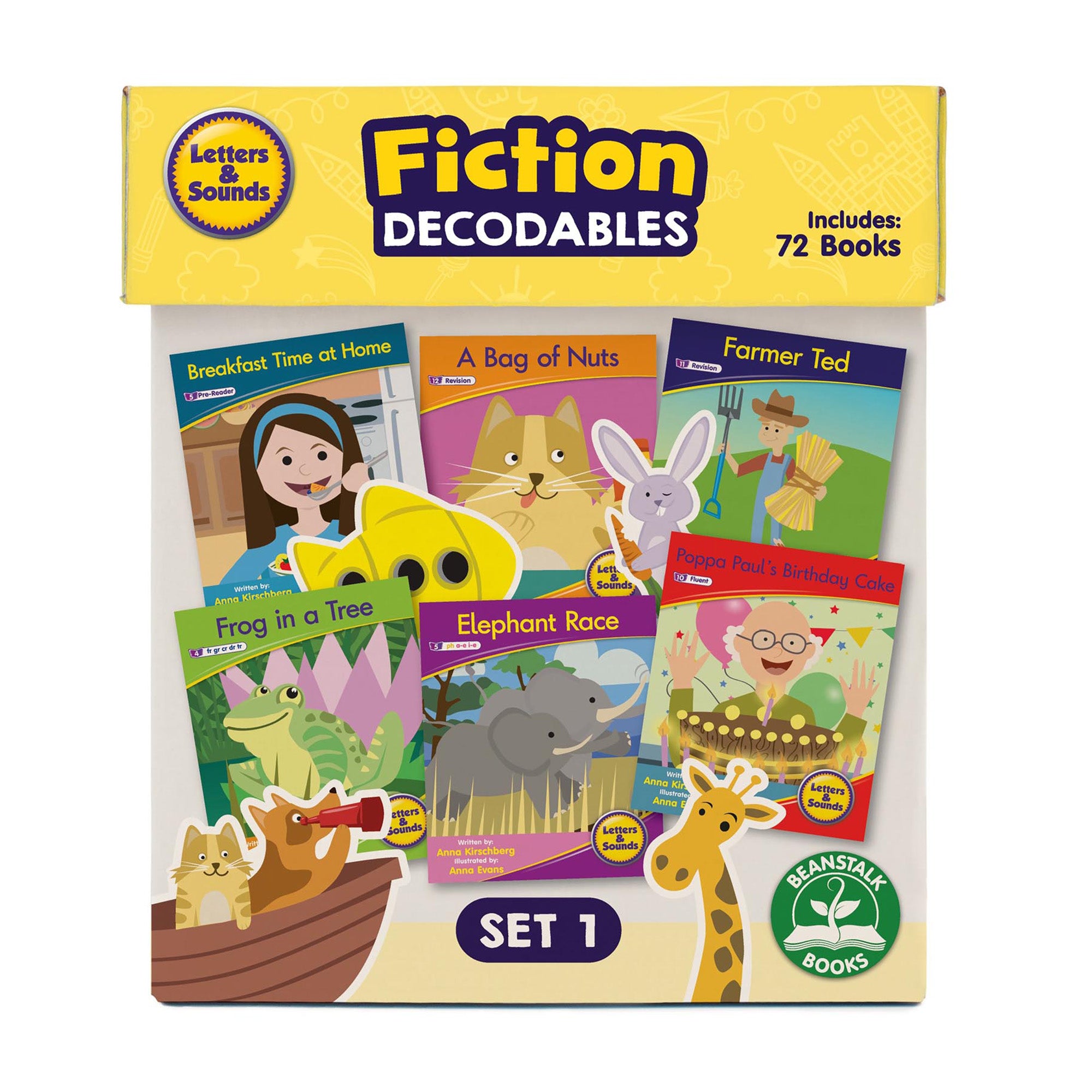 Letters & Sounds Fiction Decodables Boxed Set, Set 1