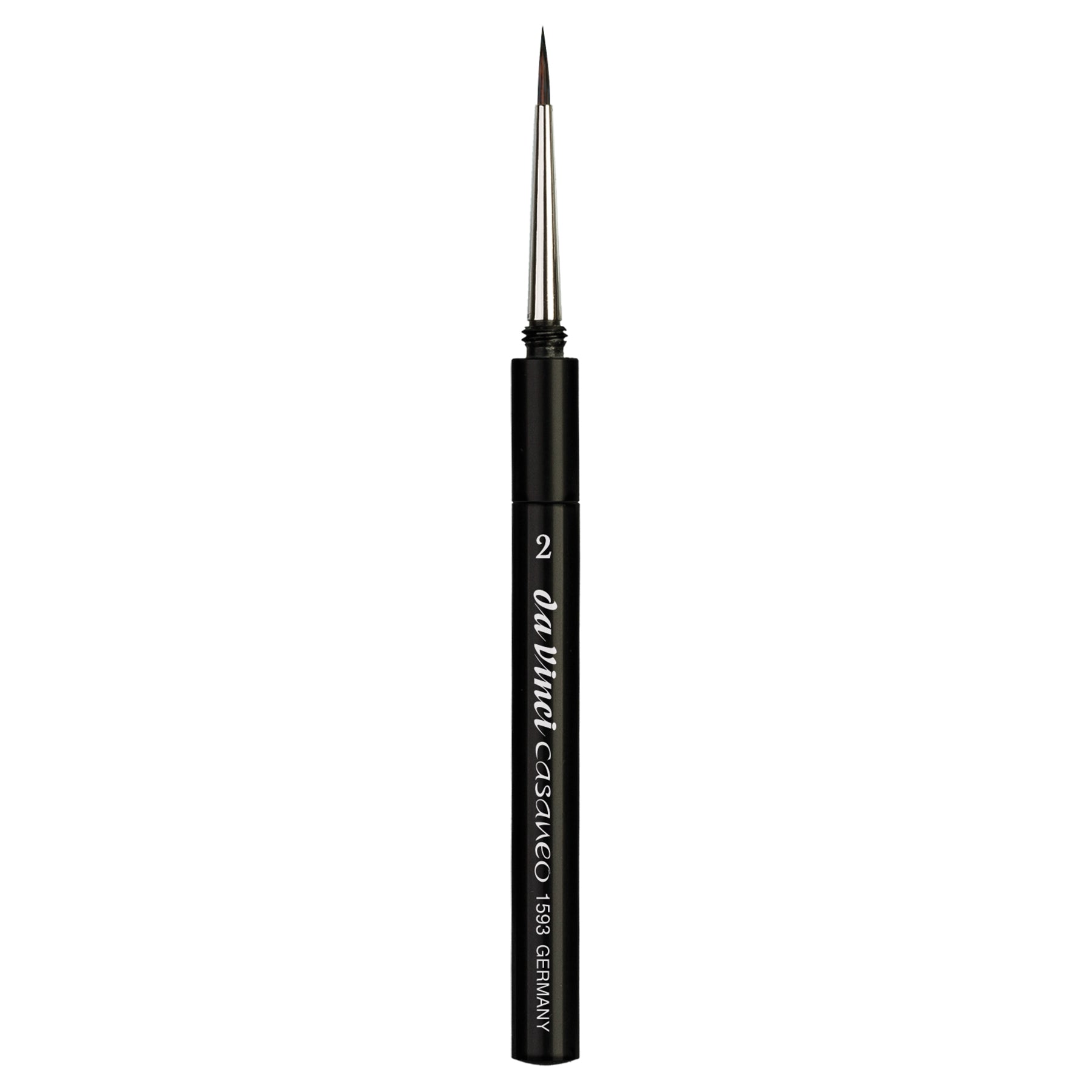 CASANEO Travel Pocket Brush, Extra Soft Synthetic, Watercolor, Round, Series 1593TP, Size 2