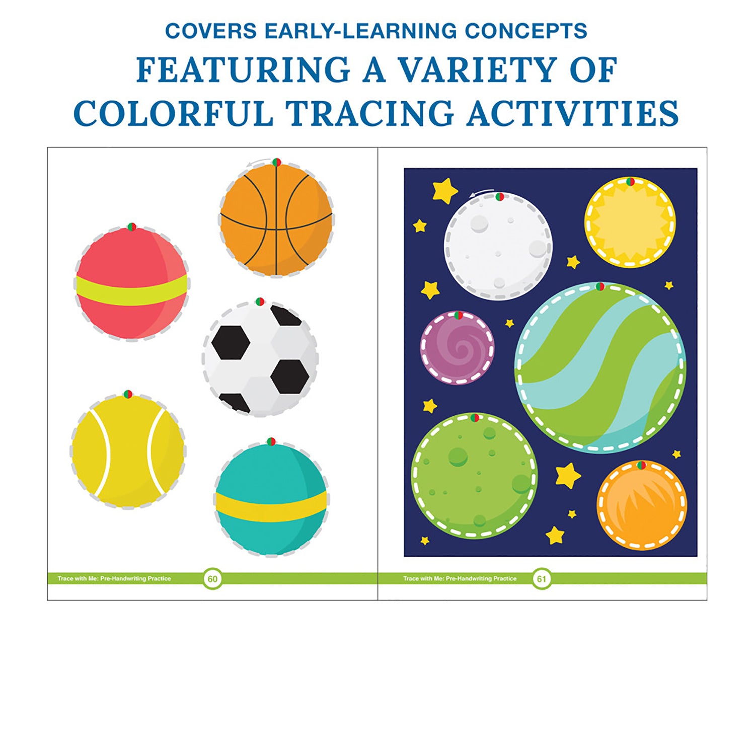 Pre-Handwriting Practice Activity Book, Grade Preschool-2