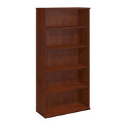 Bush Business Furniture Series C 36W 5 Shelf Bookcase in Hansen Cherry - 35.71" Width x 15.43" Depth x 72.8" Height