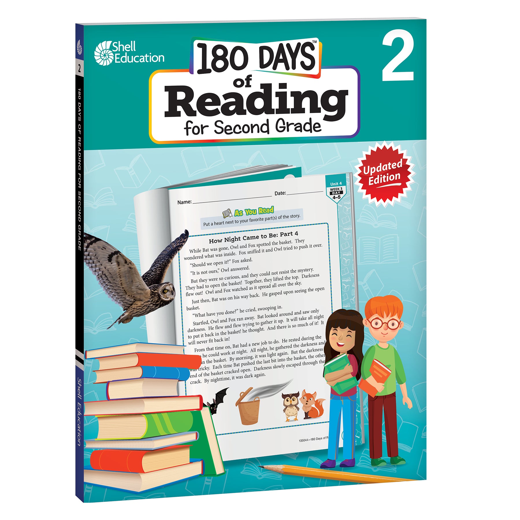 180 Days Reading, High-Frequency Words, & Printing Grade 2: 3-Book Set