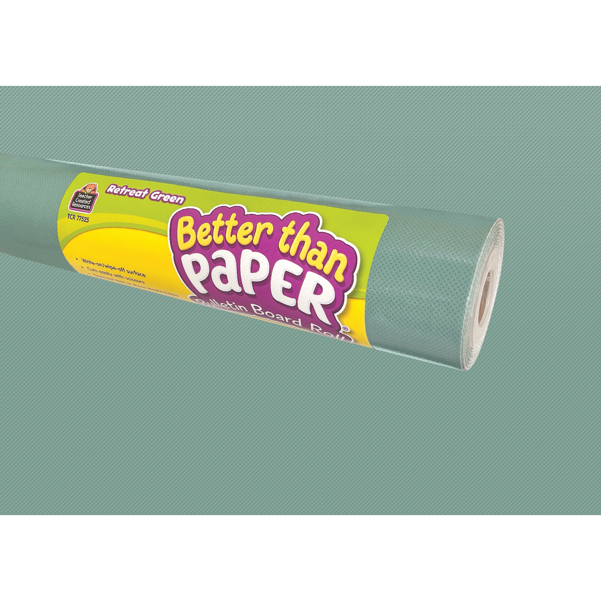 Better Than Paper® Bulletin Board Roll, 4' x 12', Retreat Green, 4-Pack