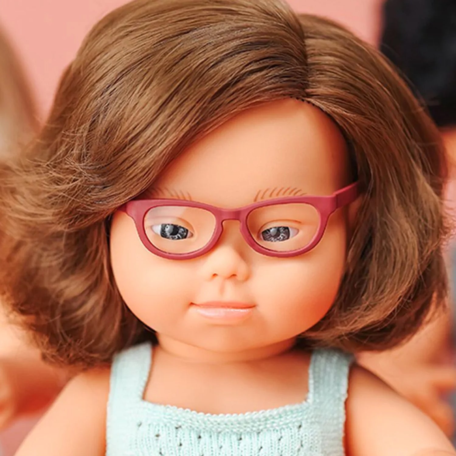 My Friends & Me Baby Doll, Caucasian Girl With Down Syndrome And Glasses, 15", Boxed