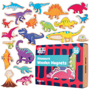 Wooden Magnets - Dinosaurs - Set of 20