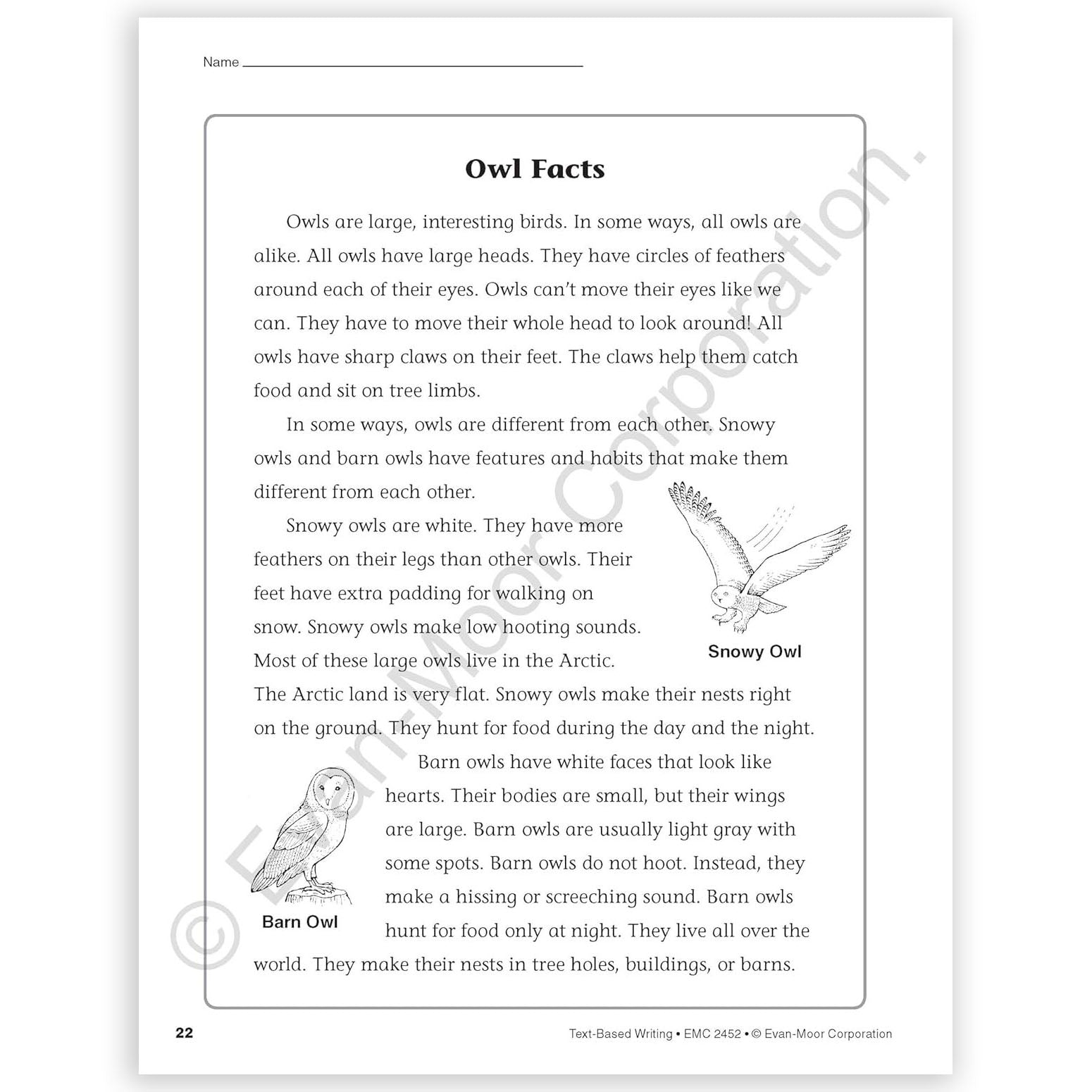 Text-Based Writing, Grade 2