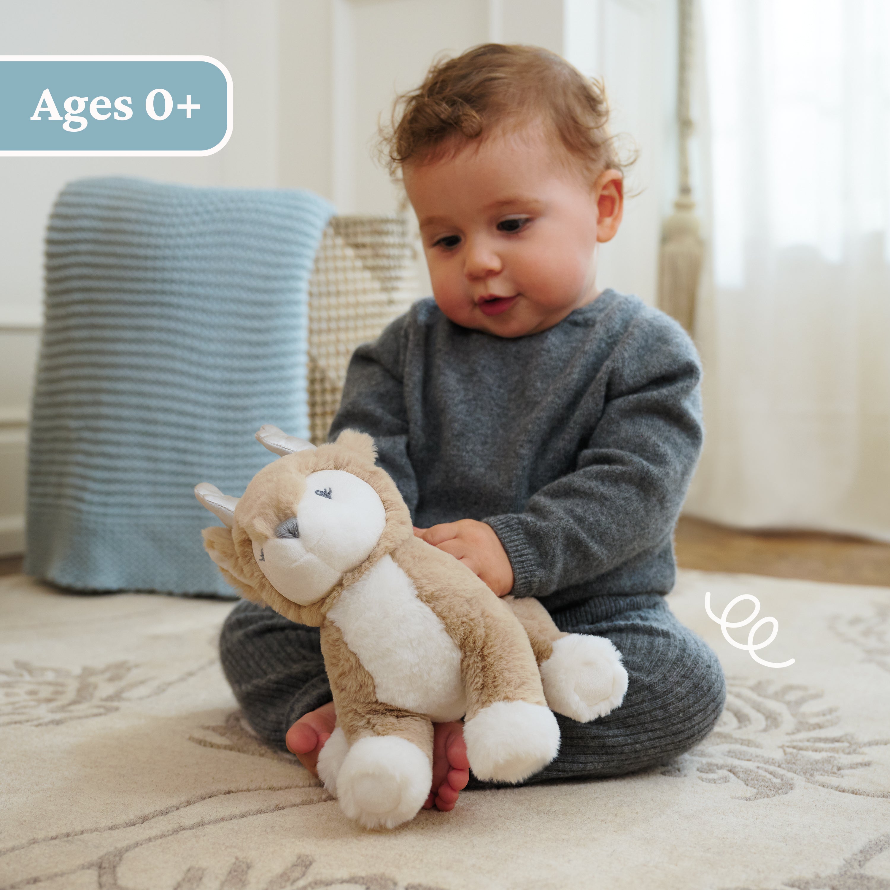 Baby GUND Maple Deer Plush, Stuffed Animal for Babies and Toddlers, Brown, 10”