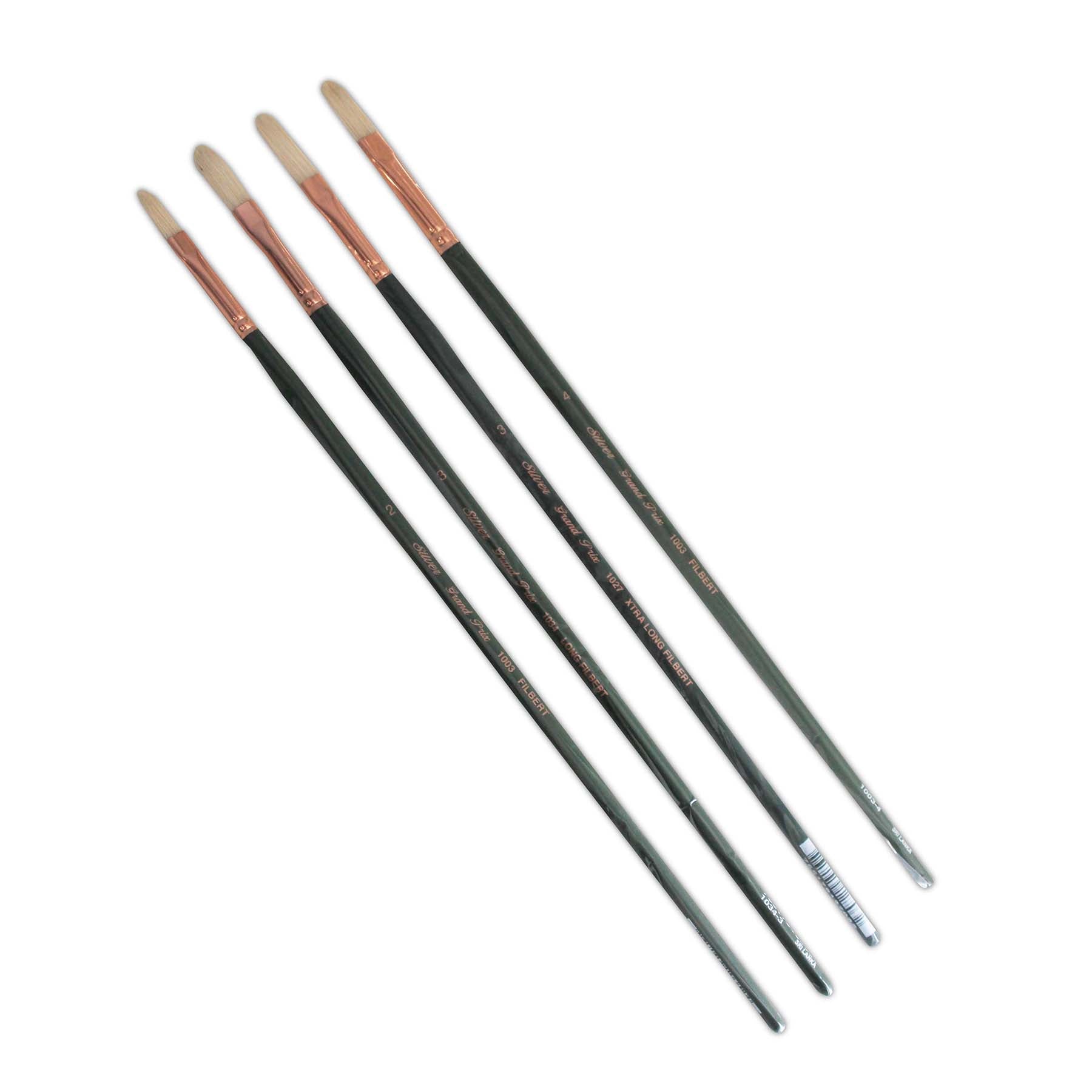 Grand Prix Large Multilength Filberts, 4 Brushes