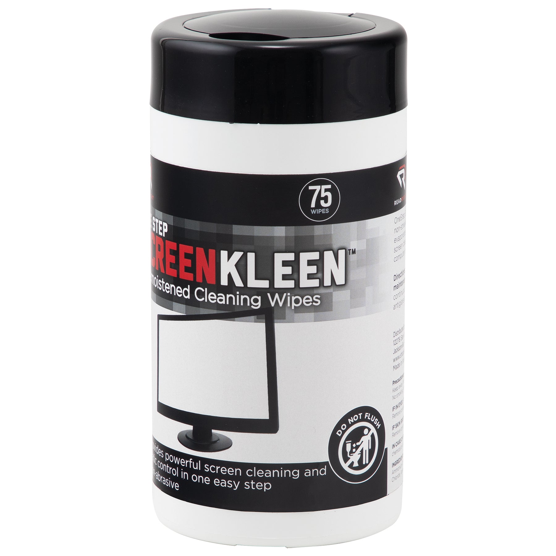 ScreenKleen One-Step Cleaning Wipes, 75 Count Tub