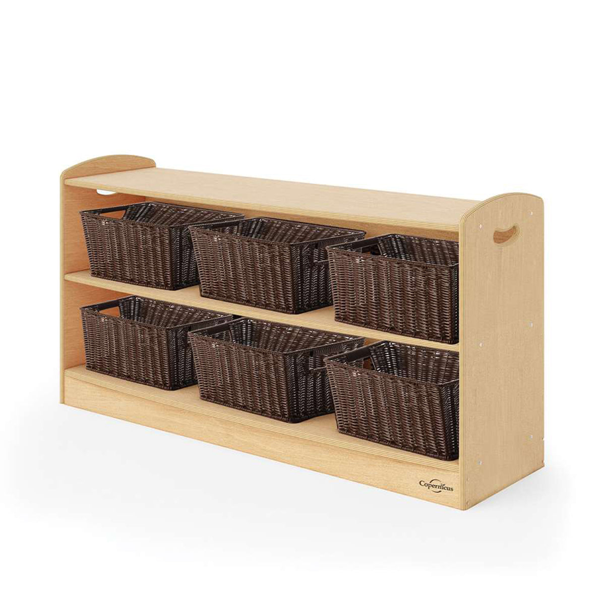 2 LEVEL SHELF WITH CASTERS