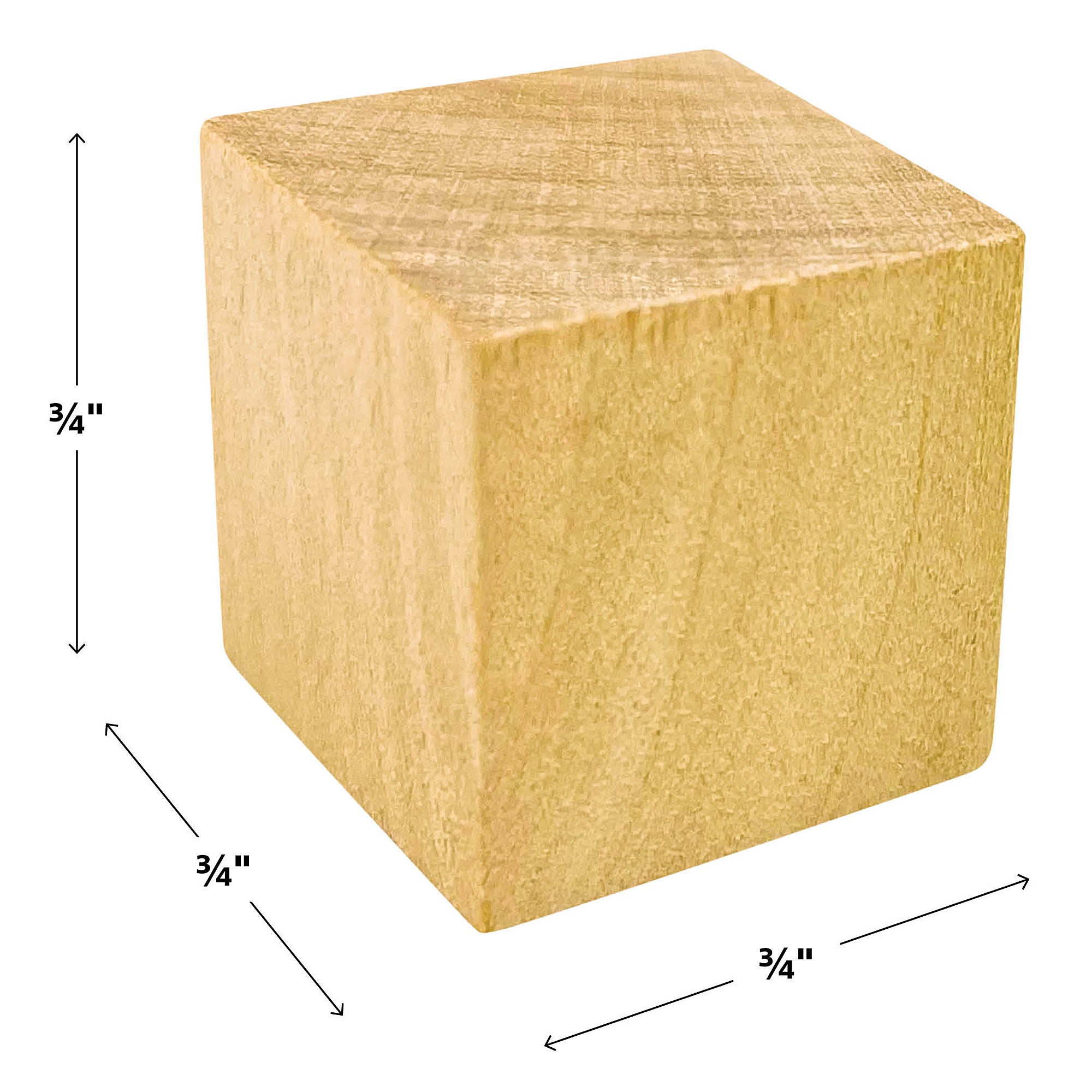 STEM Basics: Wooden Cubes, Pack of 25