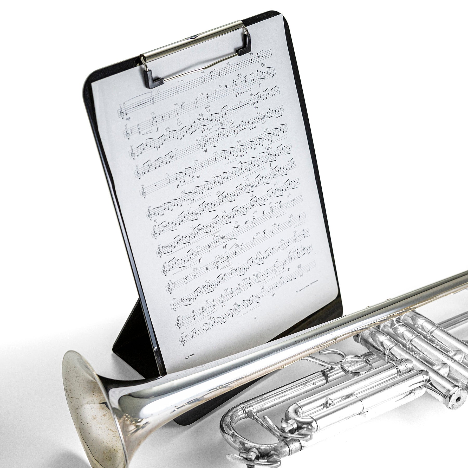 Recycled Plastic Clipboard, Easel Back, Letter Size, Low Profile Clip
