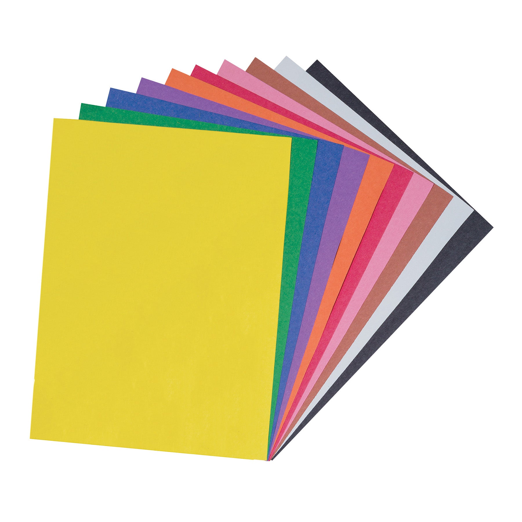 Construction Paper, Medium Weight, 10 Assorted Colors, 9" x 12", 100 Sheets