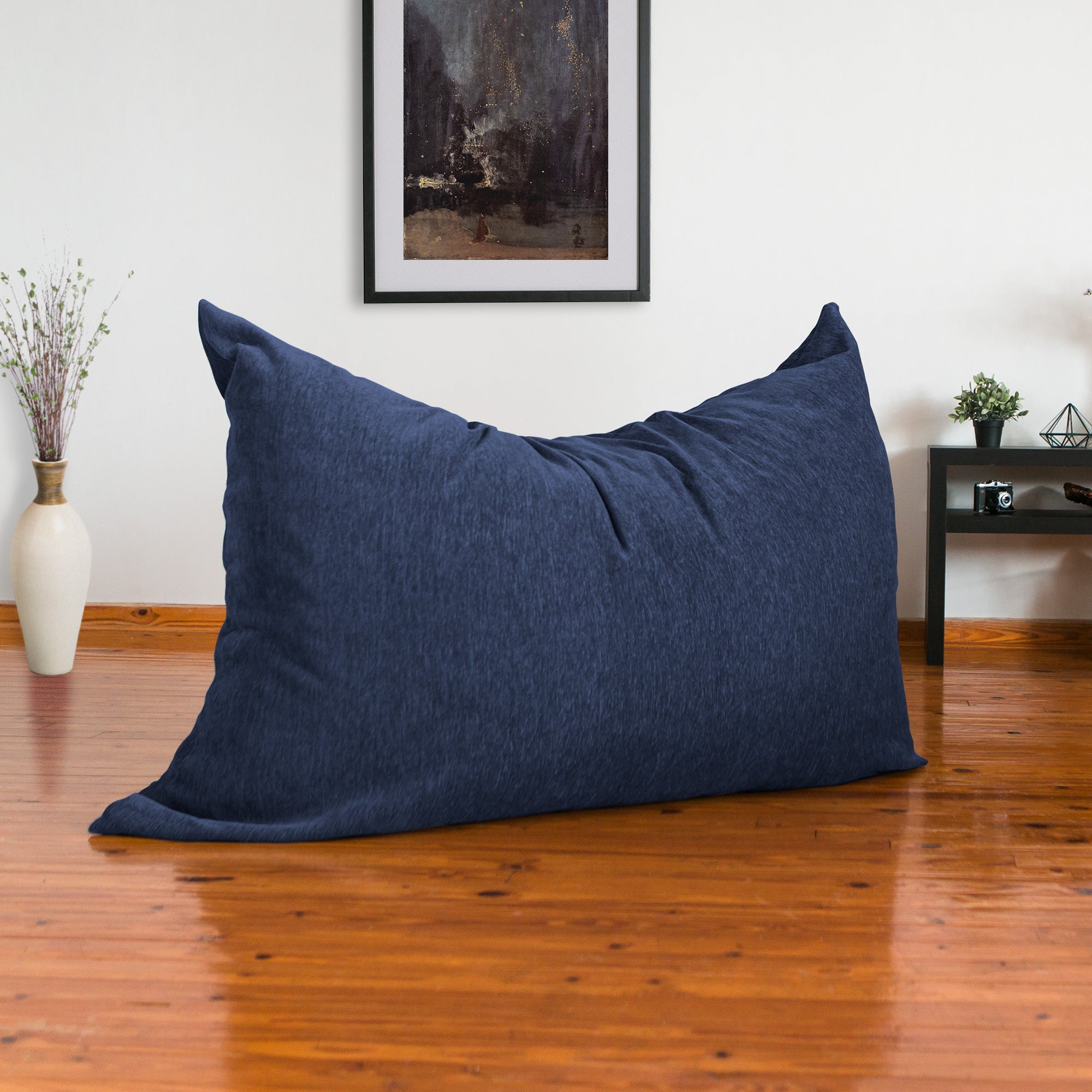 Jaxx Bean Bags Jaxx 5.5 ft Pillow Saxx Bean Bag, Navy Blue