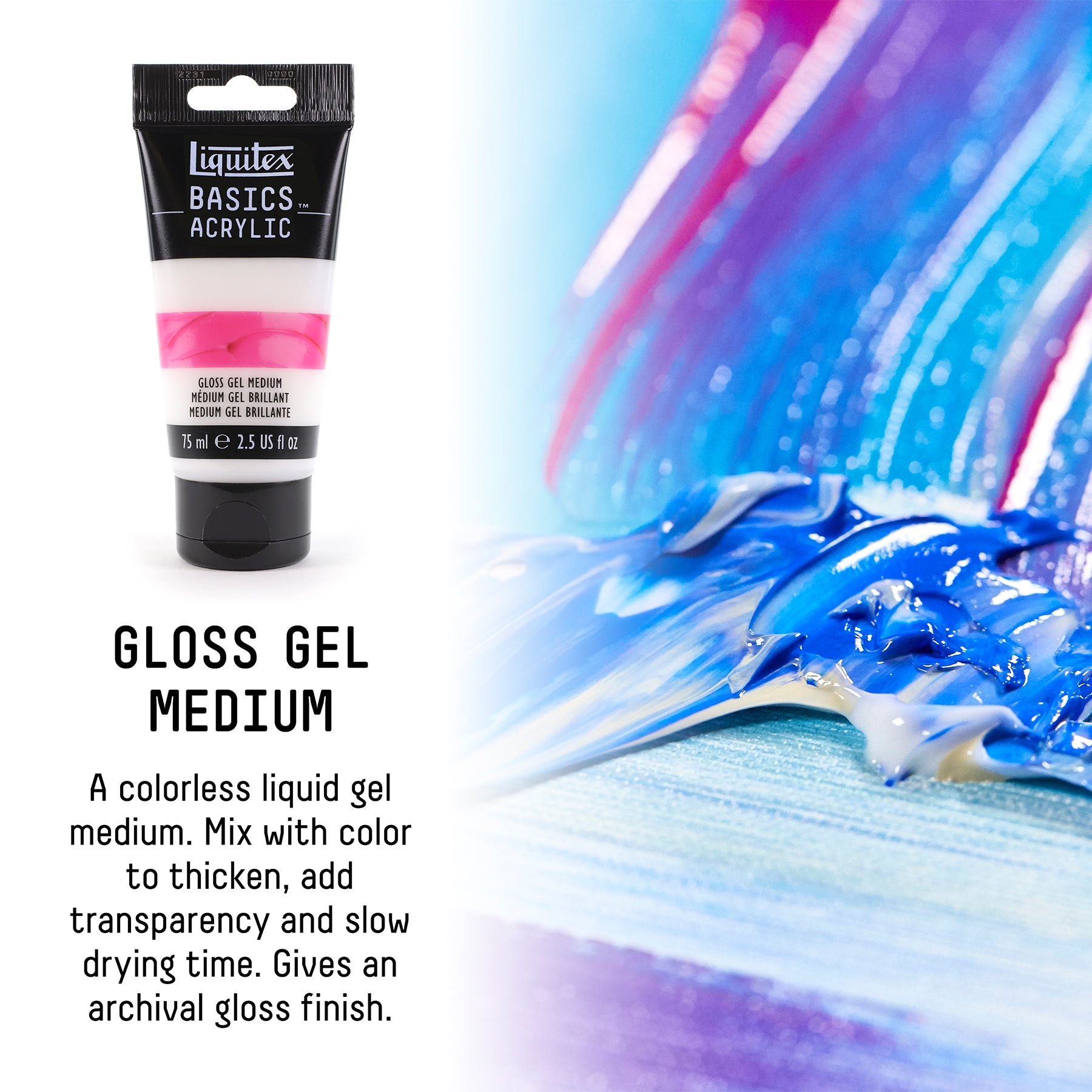 Basics Gloss Gel Medium - 250ml Tube