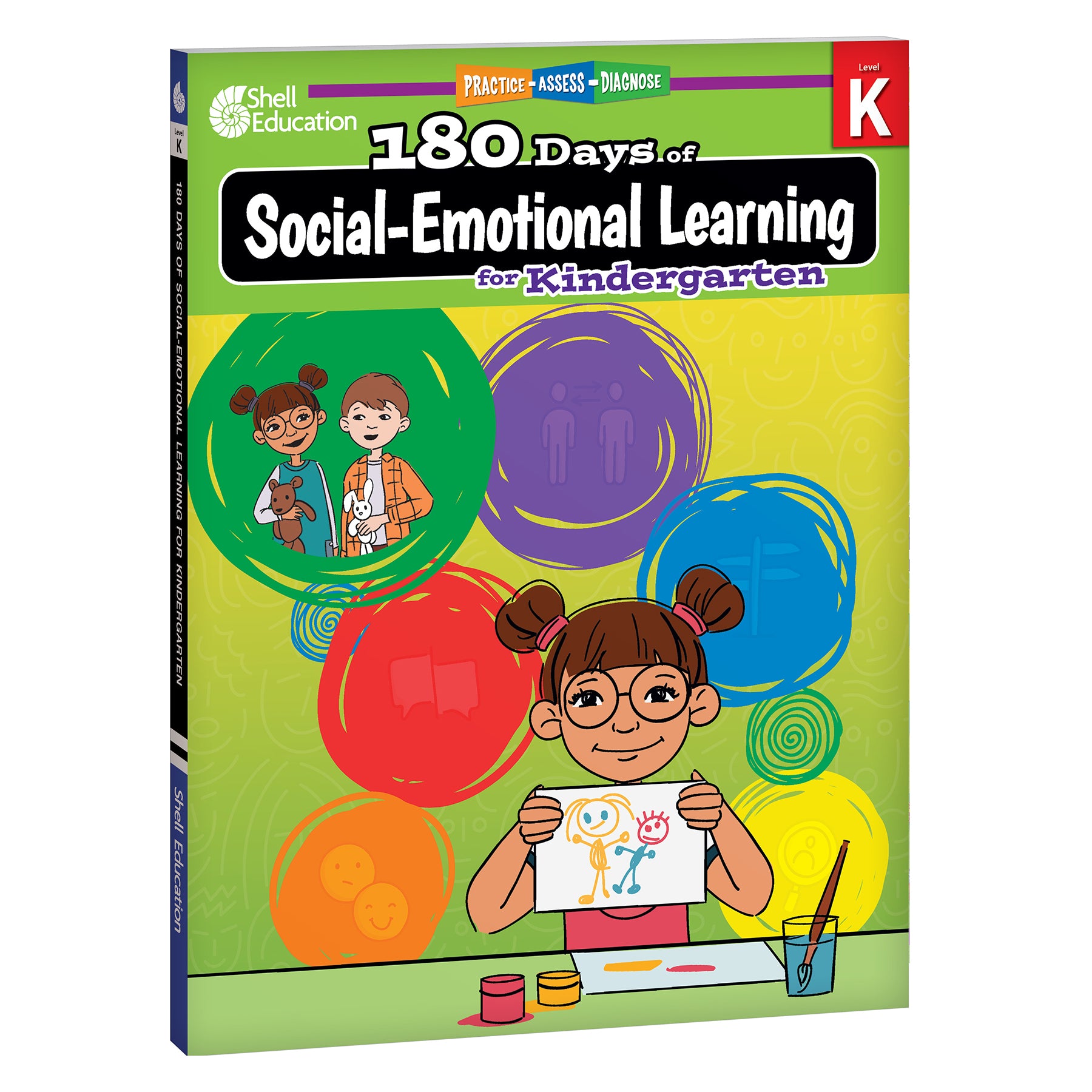 180 Days Social-Emotional Learning, Writing, & Spelling Grade K: 3-Book Set