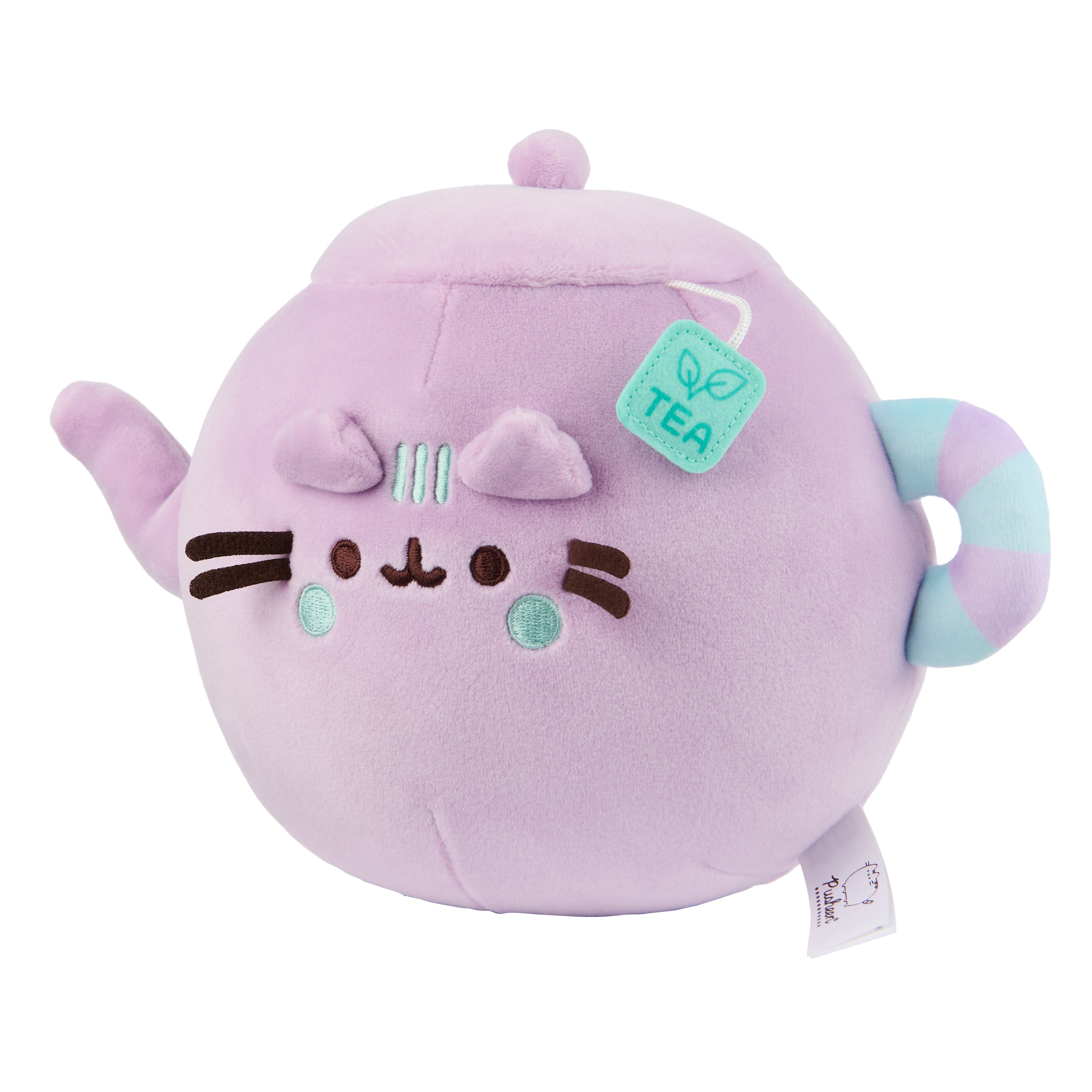 GUND Pusheen’s Kitchen: Teapot Squisheen Plush, Squishy Toy Stuffed Animal for Ages 8 and Up, Purple, 6”