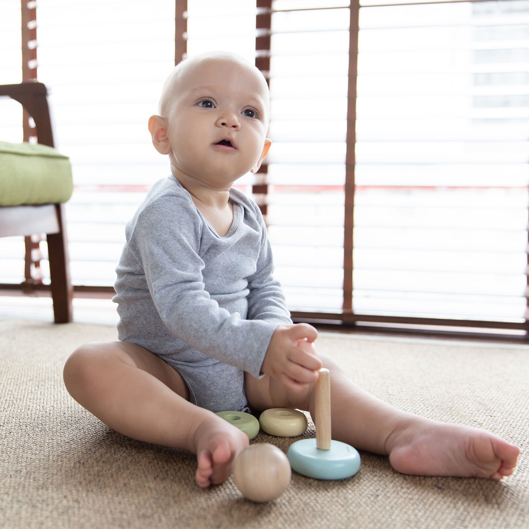 First Stacking Ring Baby Toy - Pastel
